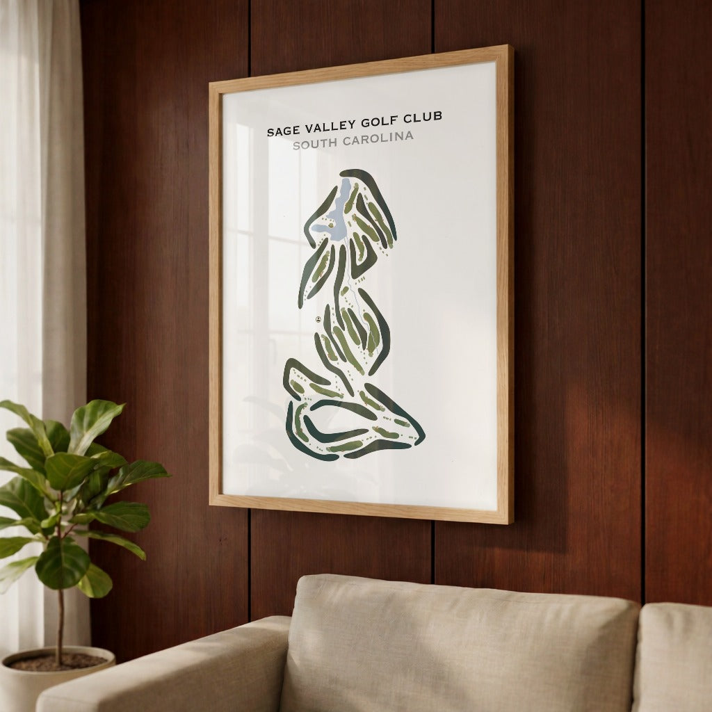 Sage Valley Golf Club, South Carolina - Printed Golf Courses