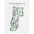 Saginaw Country Club, Michigan - Printed Golf Courses