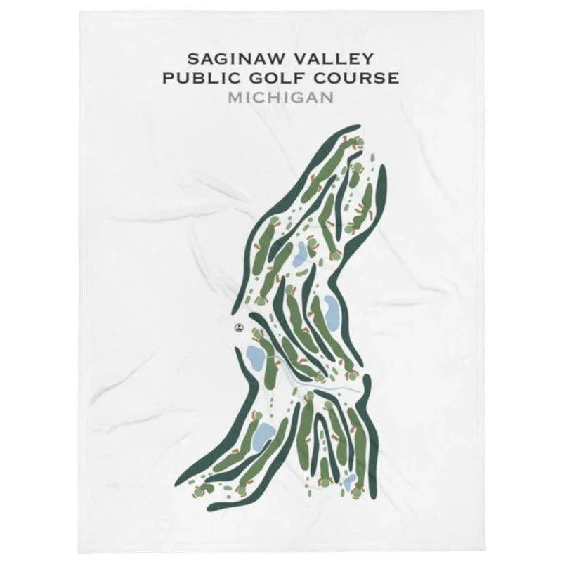 Saginaw Valley Public Golf Course, Michigan - Printed Golf Course