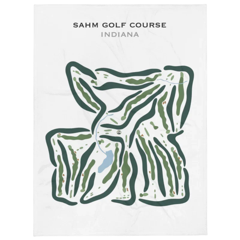 Sahm Golf Course, Indiana - Printed Golf Courses