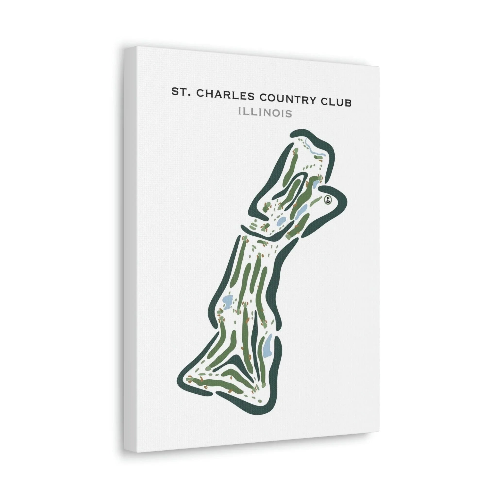 St. Charles Country Club, Illinois (18 Original Holes) - Printed Golf Course