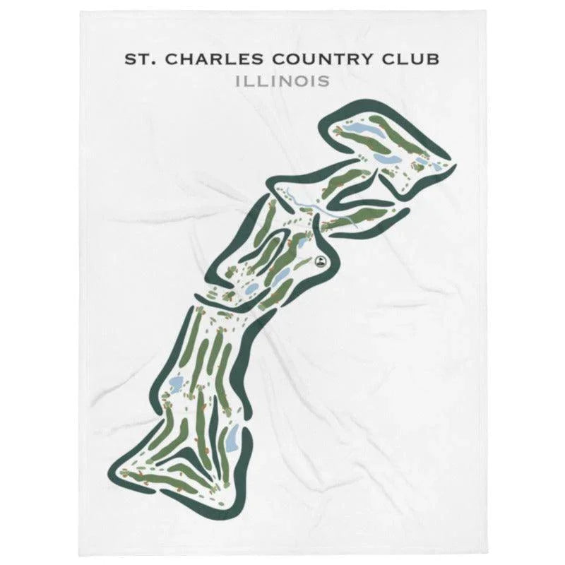 St. Charles Country Club, Illinois All 26 Holes - Printed Golf Course
