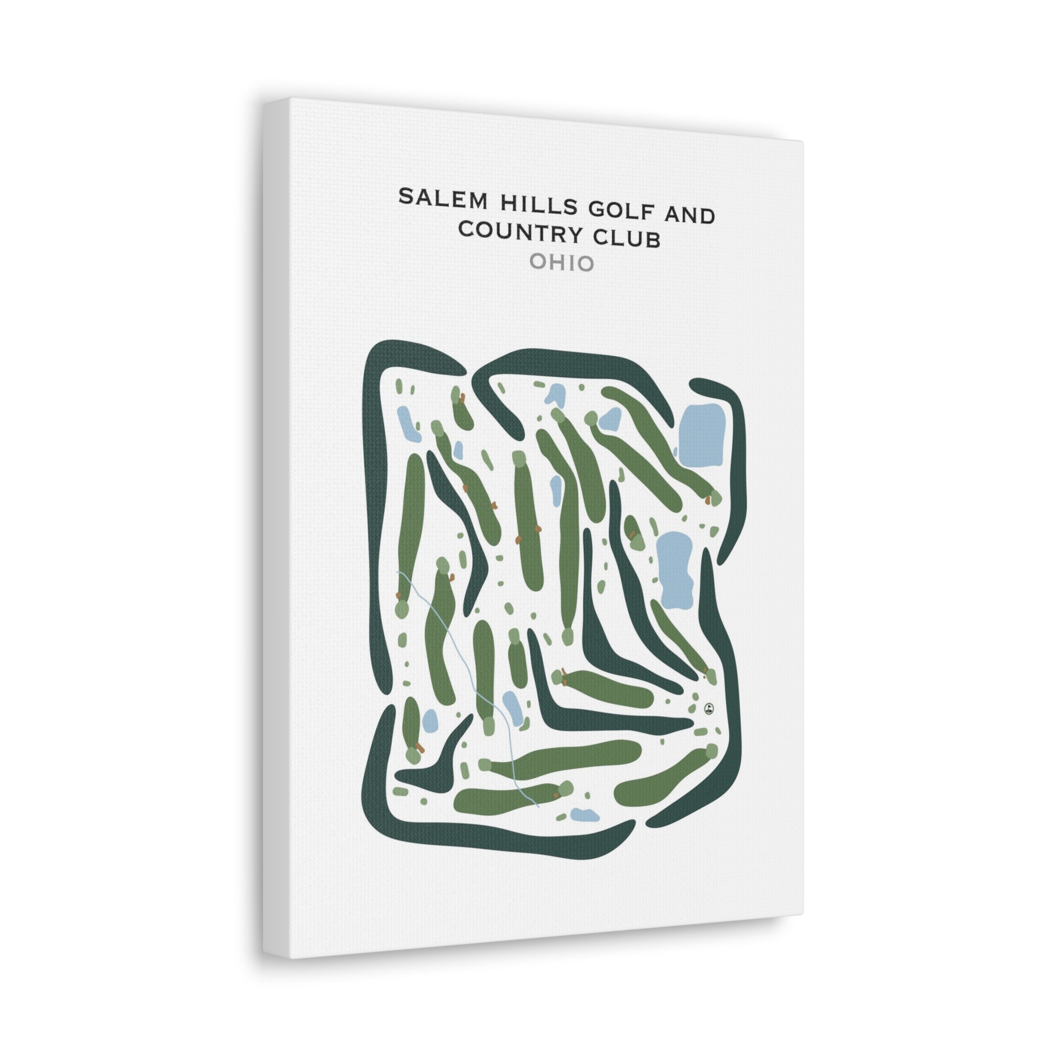 Salem Hills Golf & Country Club, Ohio - Printed Golf Courses