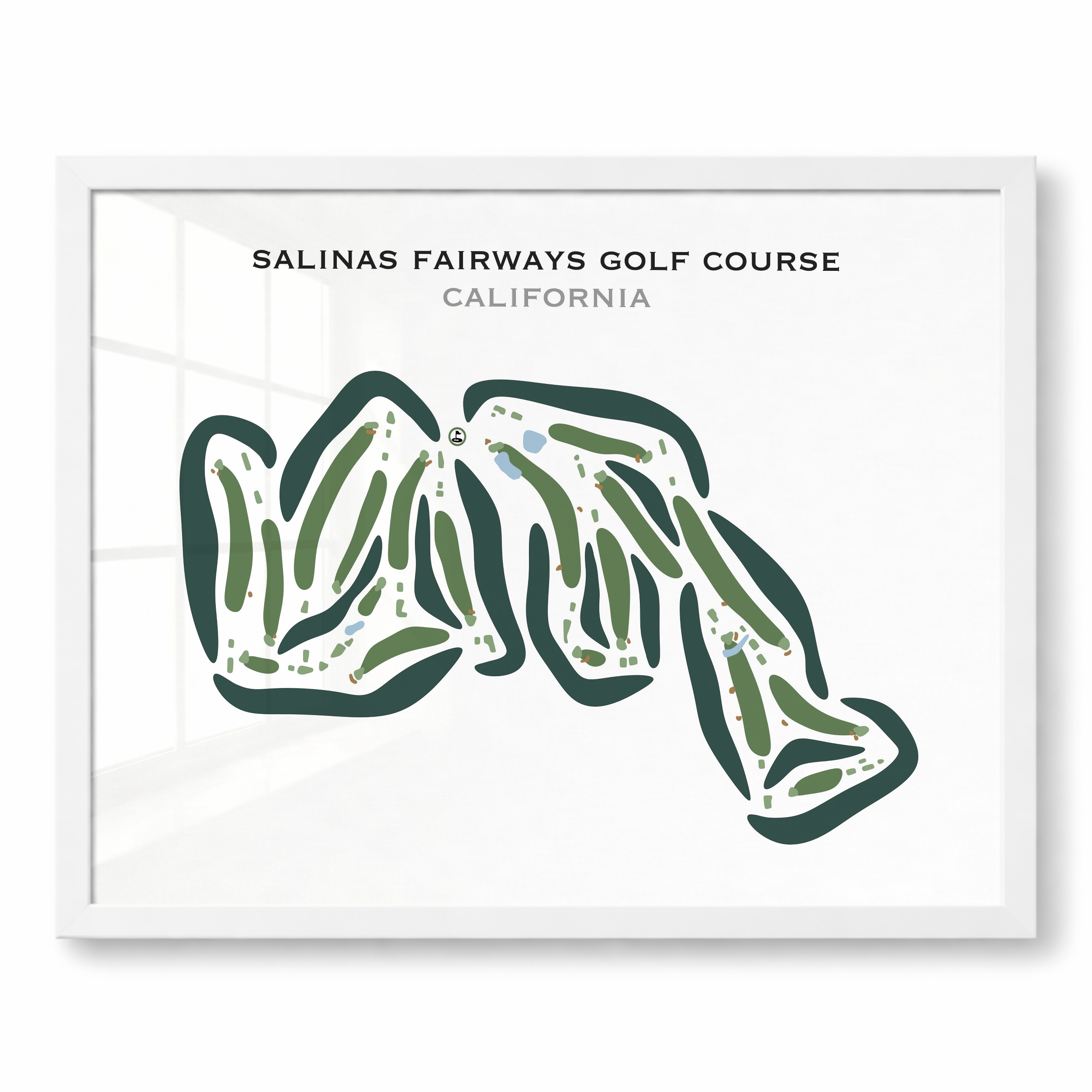 Salinas Fairways Golf Course, California - Printed Golf Courses