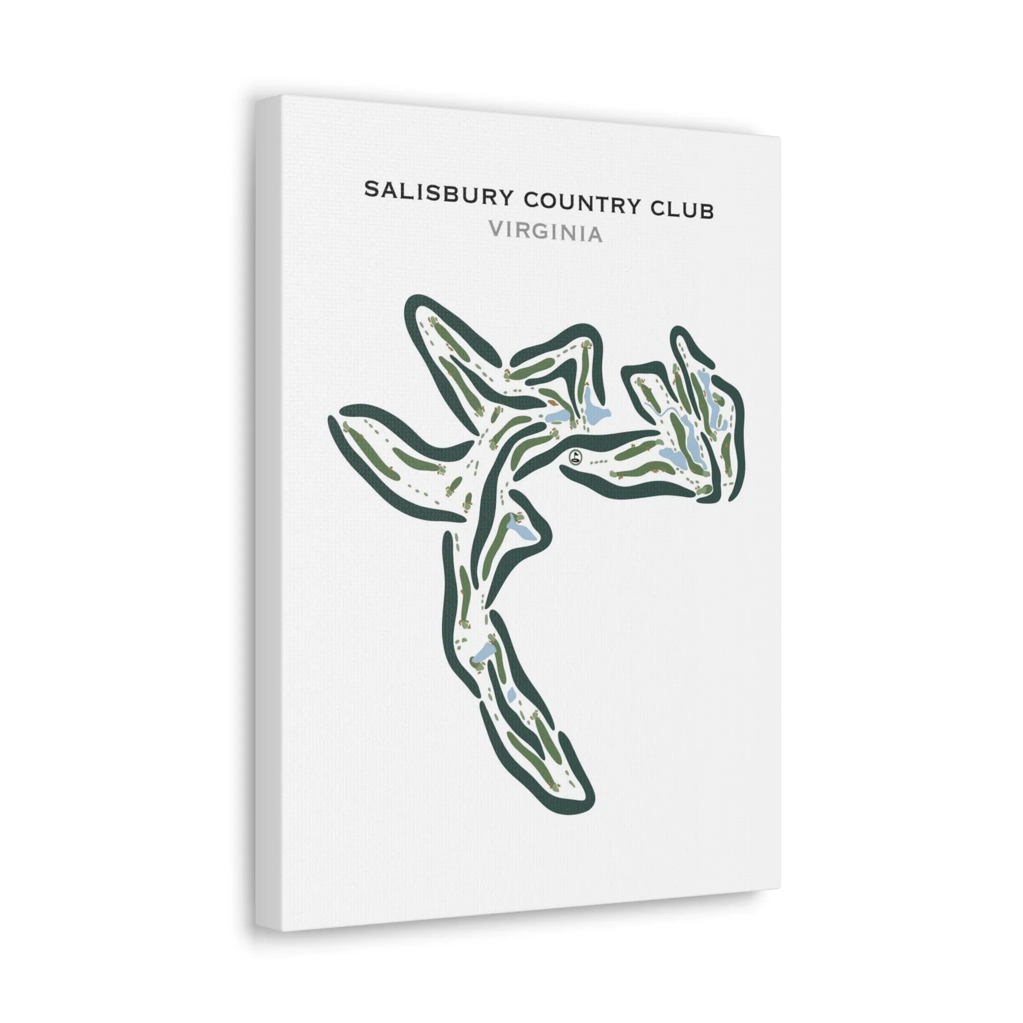 Salisbury Country Club, Virginia - Printed Golf Courses