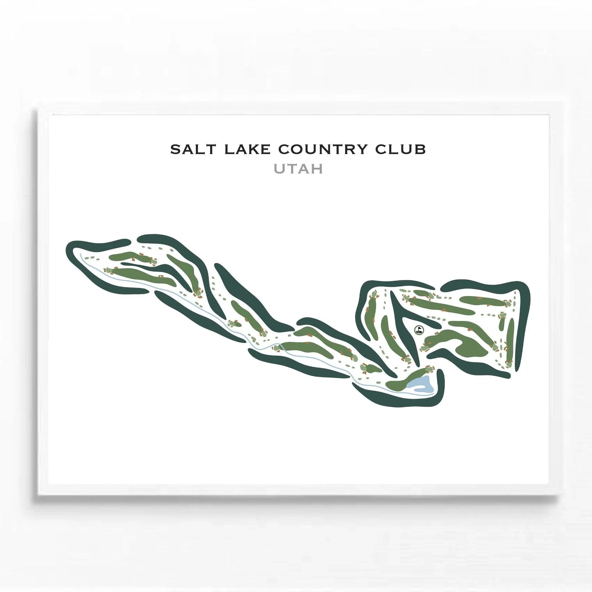 Salt Lake County Club, Salt Lake City Utah - Printed Golf Courses