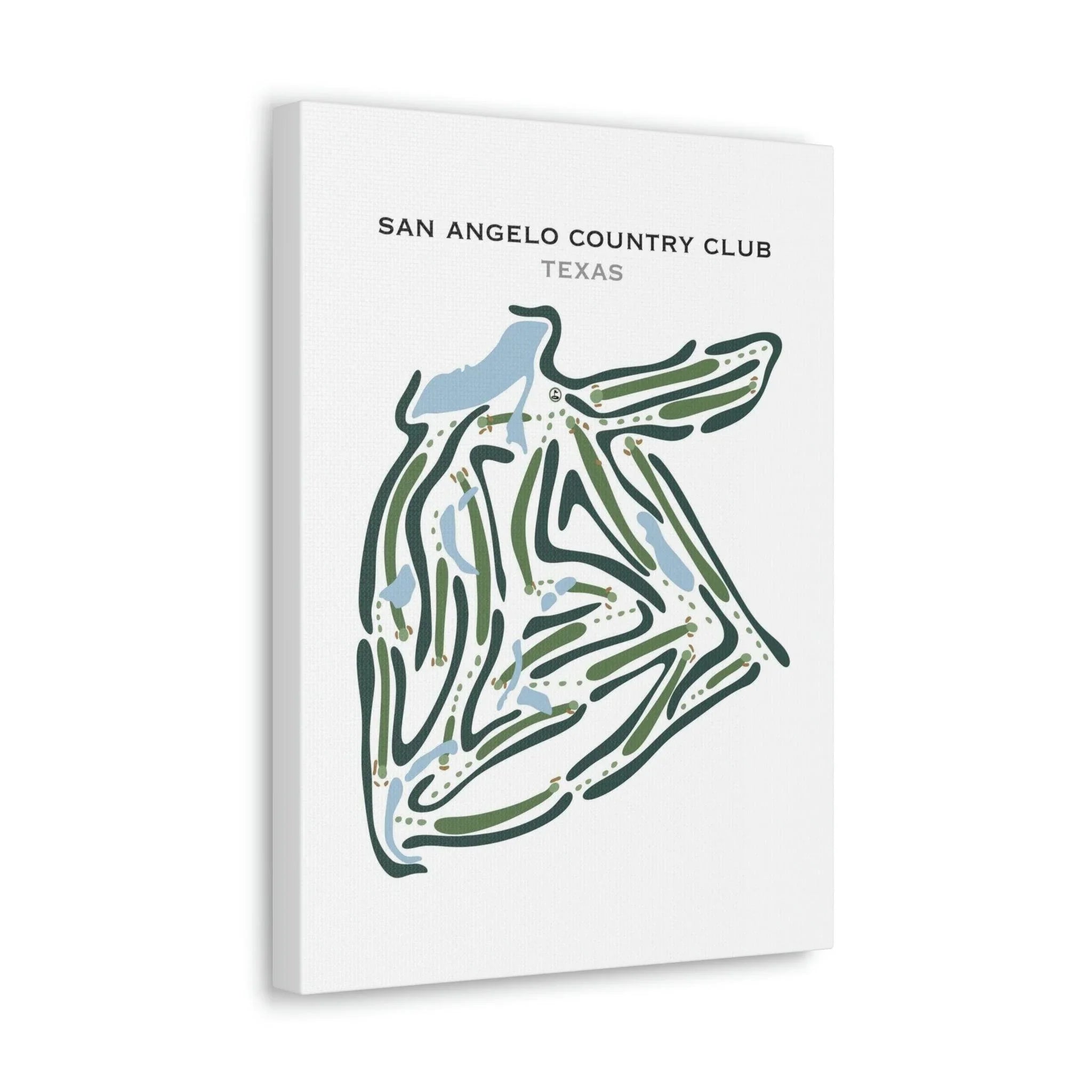 San Angelo Country Club, Texas - Printed Golf Courses
