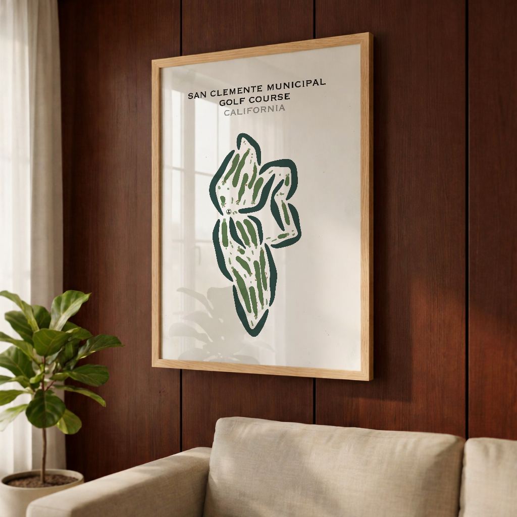 San Clemente Municipal Golf Course, California - Printed Golf Courses