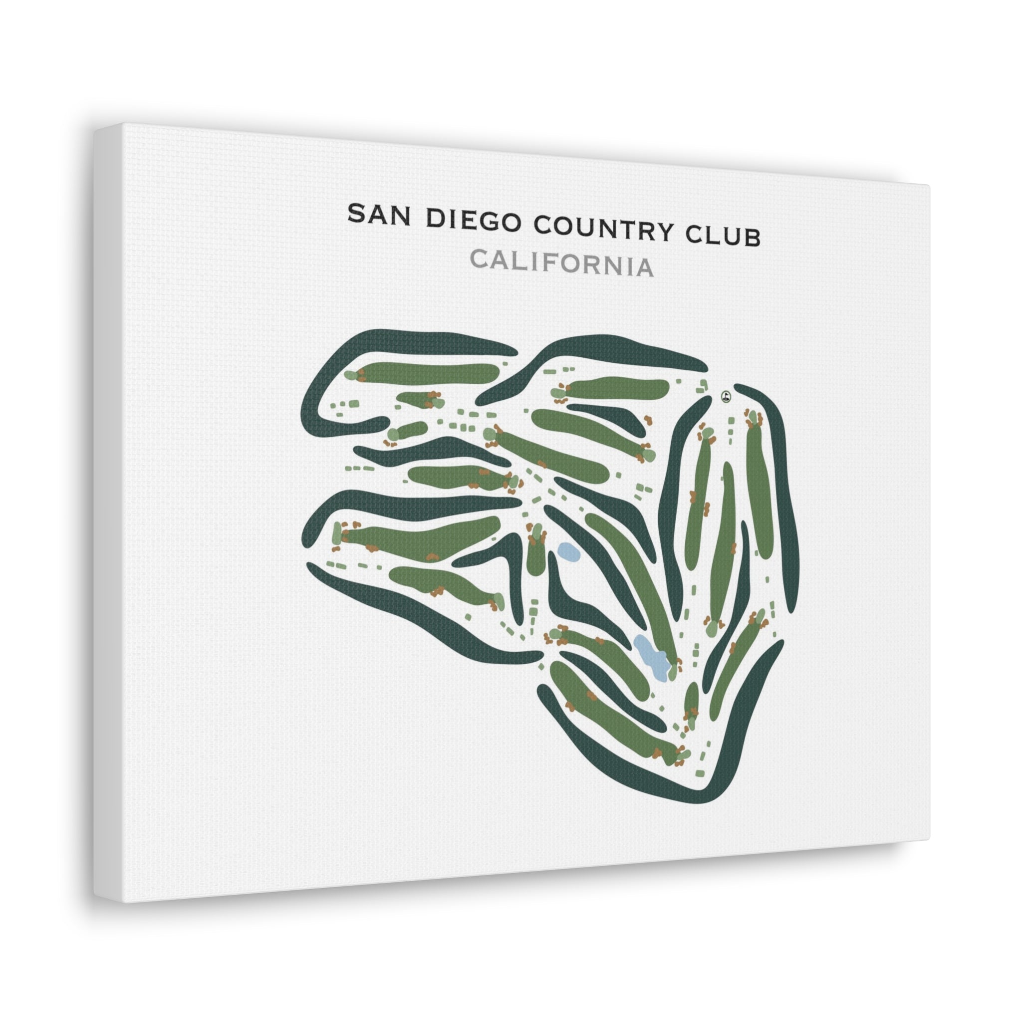 San Diego Country Club, California - Printed Golf Courses