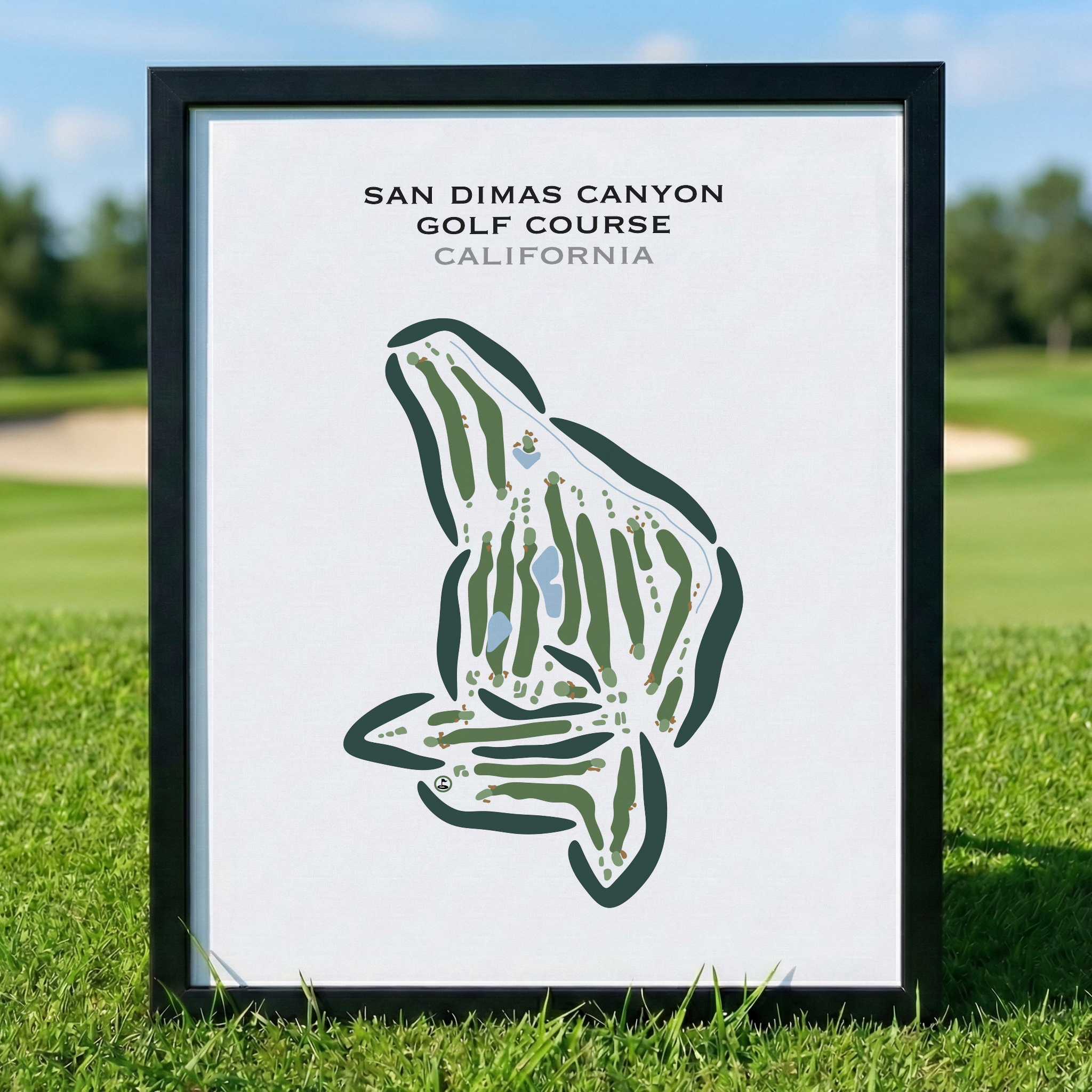 San Dimas Canyon Golf Course, California - Printed Golf Courses
