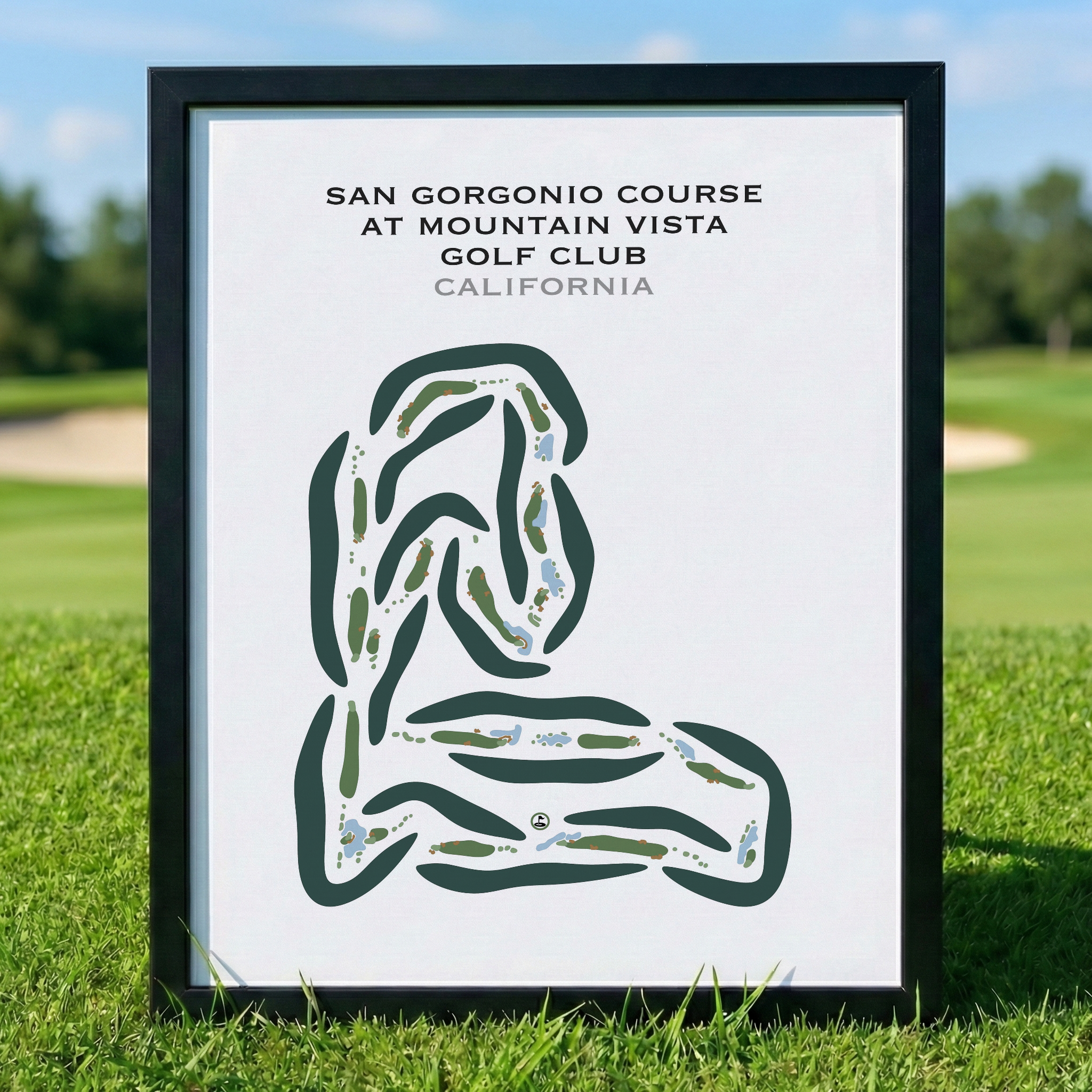San Gorgonio Course at Mountain Vista Golf Club, California - Printed Golf Courses