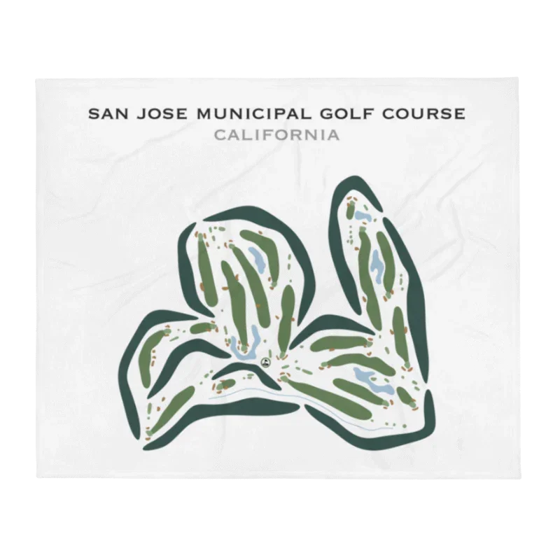 San Jose Municipal Golf Course, California - Printed Golf Courses