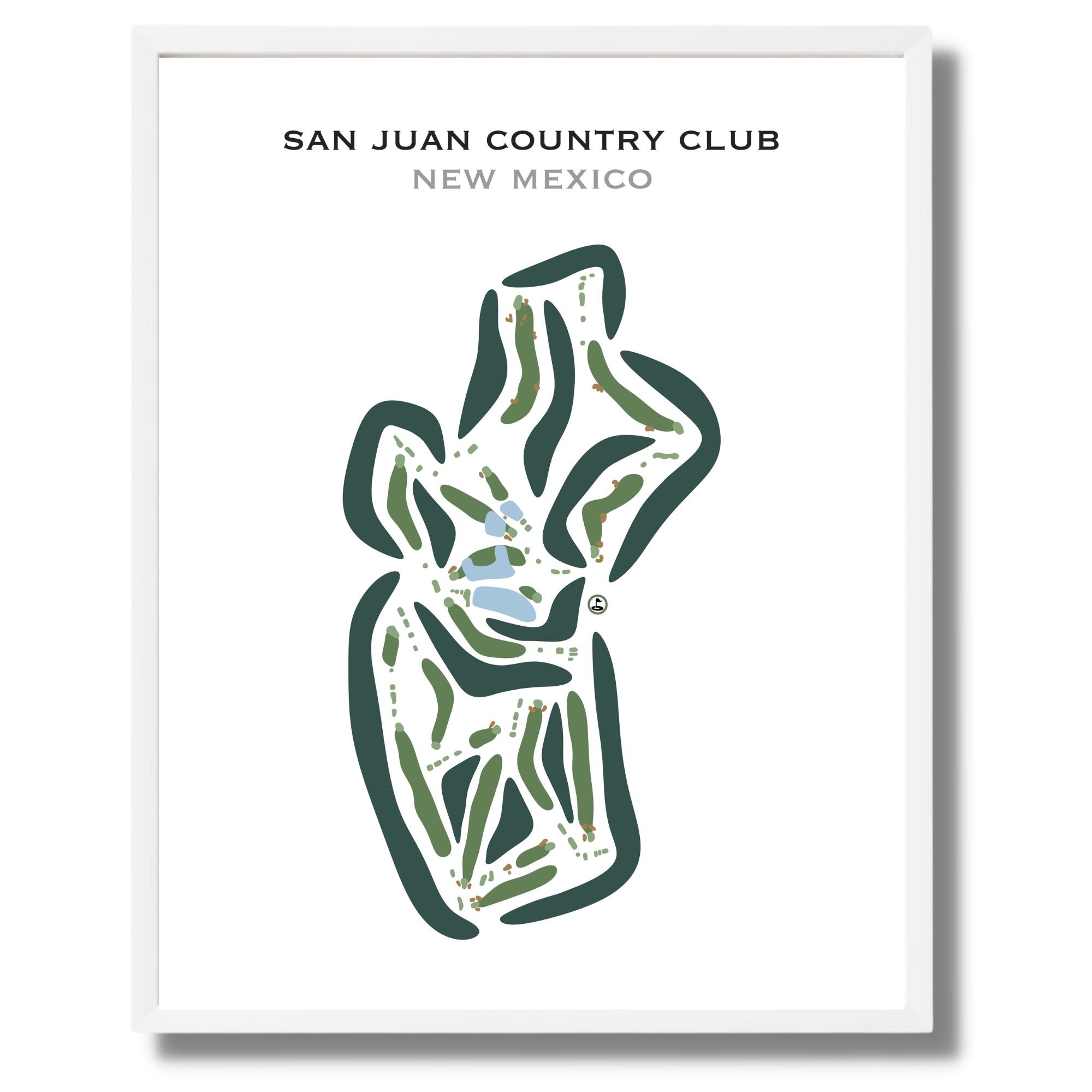 San Juan Country Club, New Mexico - Printed Golf Courses