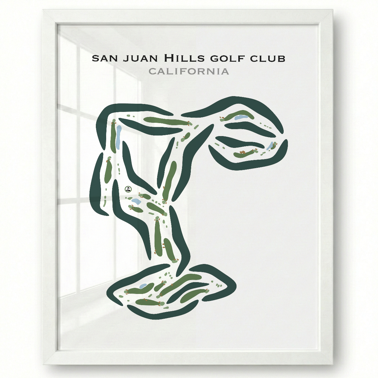 San Juan Hills Golf Club, California - Printed Golf Courses