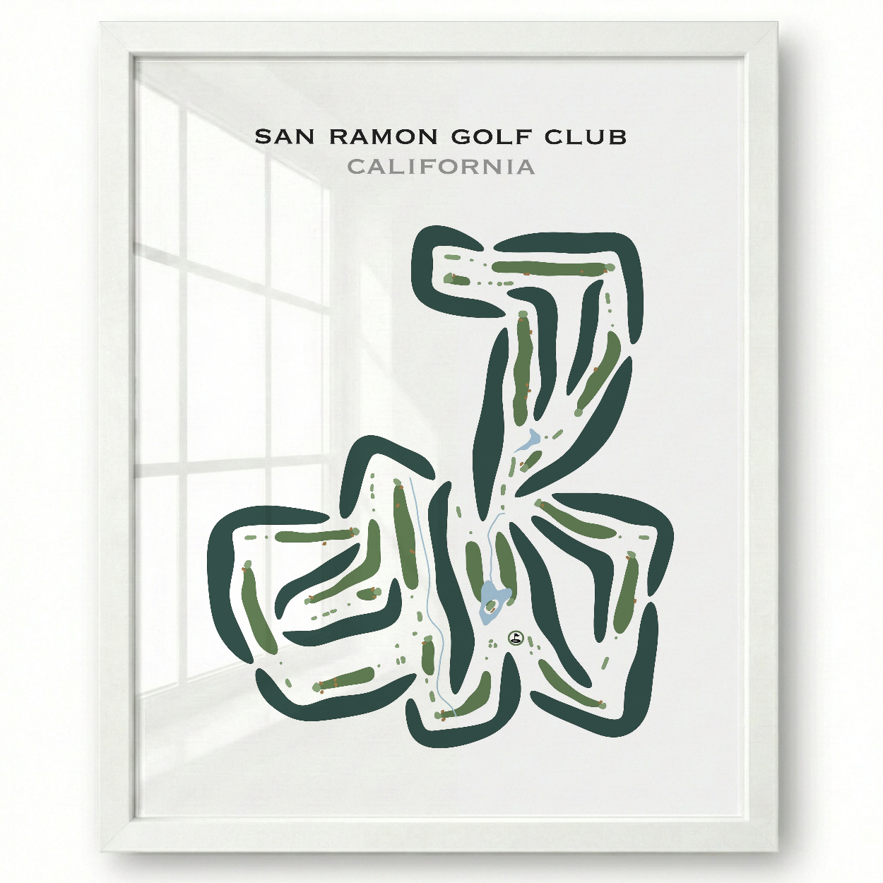 San Ramon Golf Club, California - Printed Golf Courses