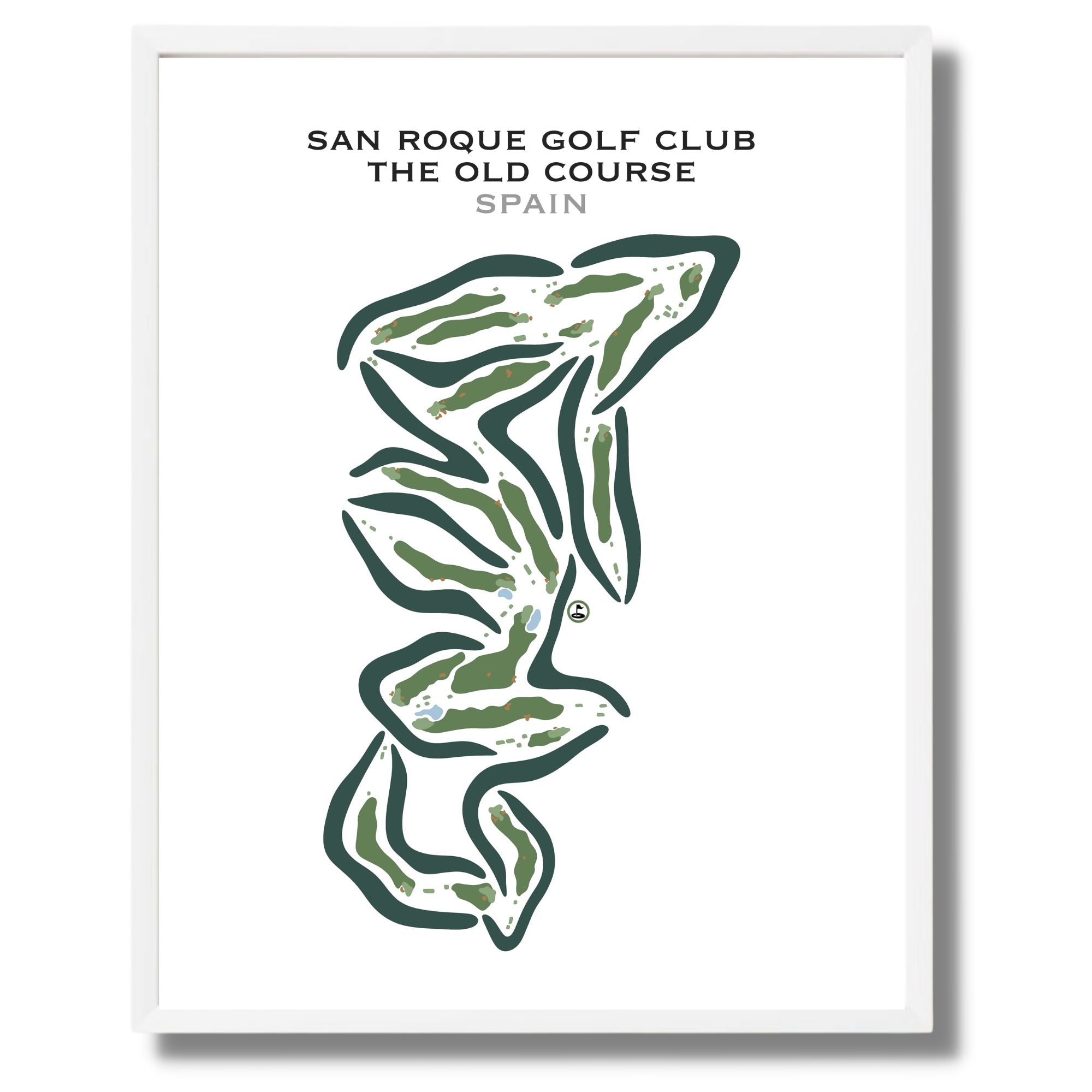 San Roque Golf Club, The Old Course, Spain - Printed Golf Courses