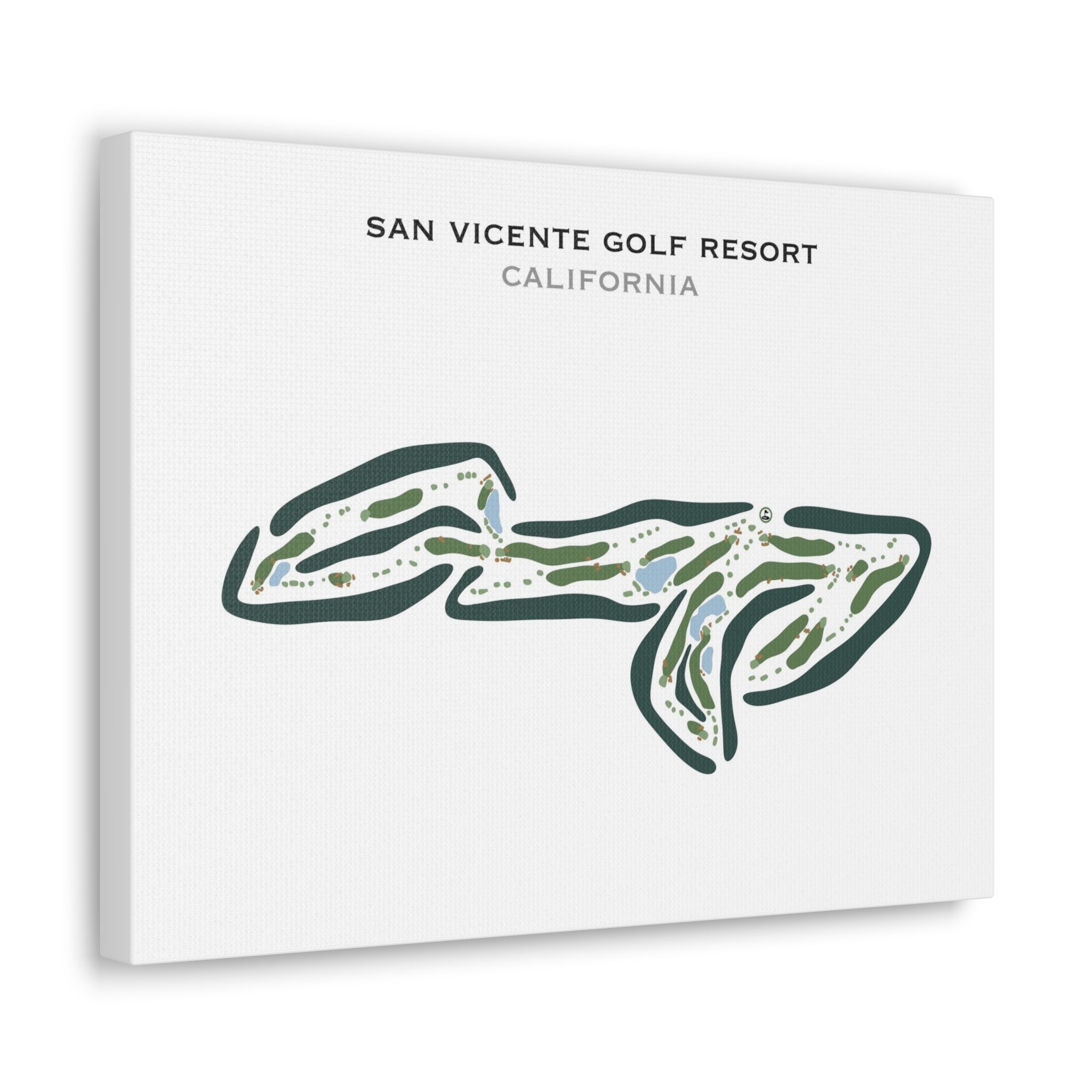 San Vicente Golf Resort, California - Printed Golf Courses