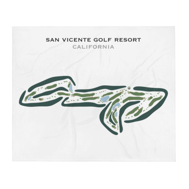 San Vicente Golf Resort, California - Printed Golf Courses