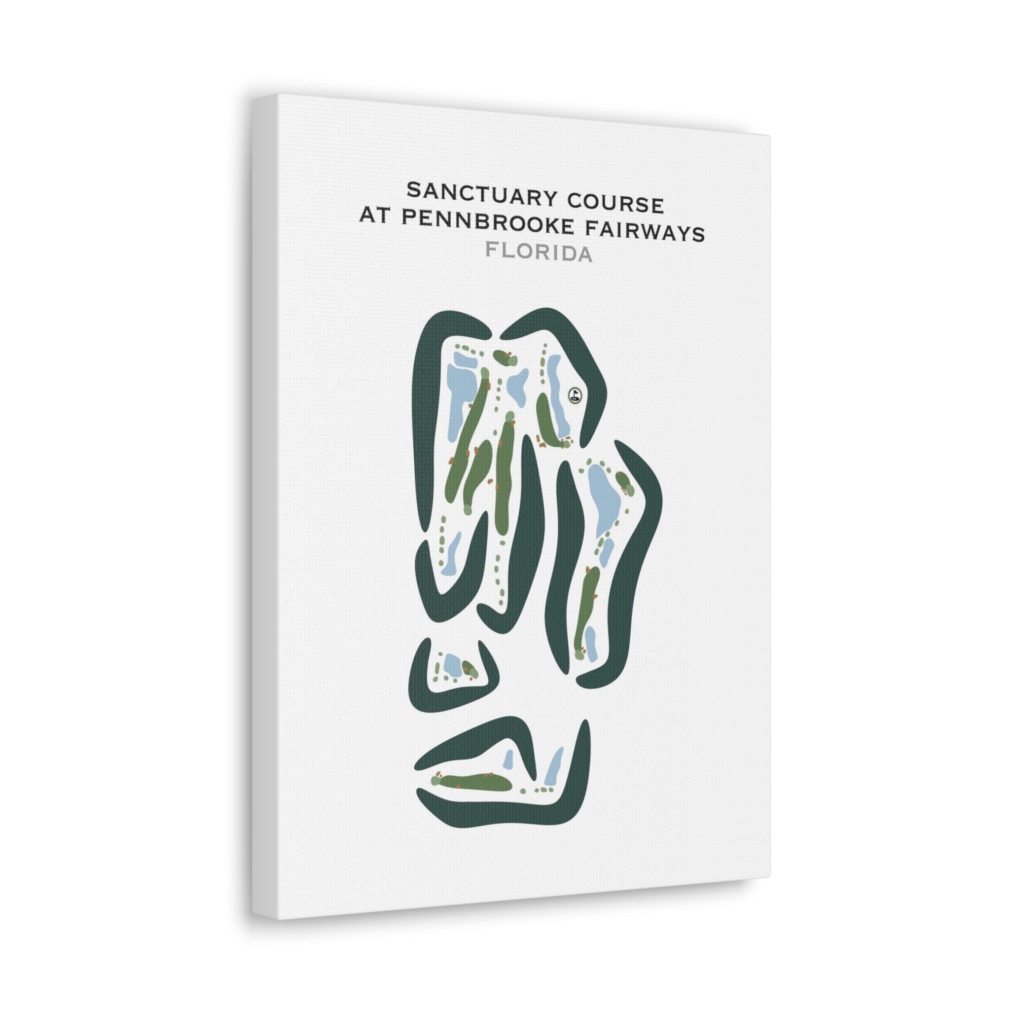 Sanctuary Course at Pennbrooke Fairways, Florida - Printed Golf Courses