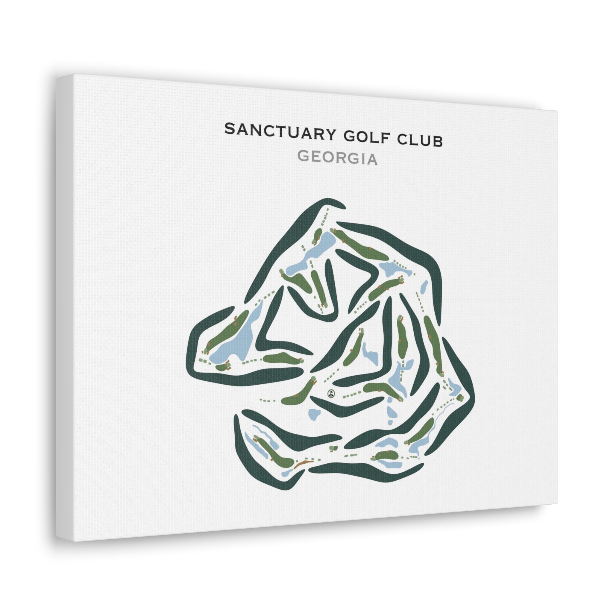 Sanctuary Golf Club, Georgia (Landscape) - Printed Golf Courses