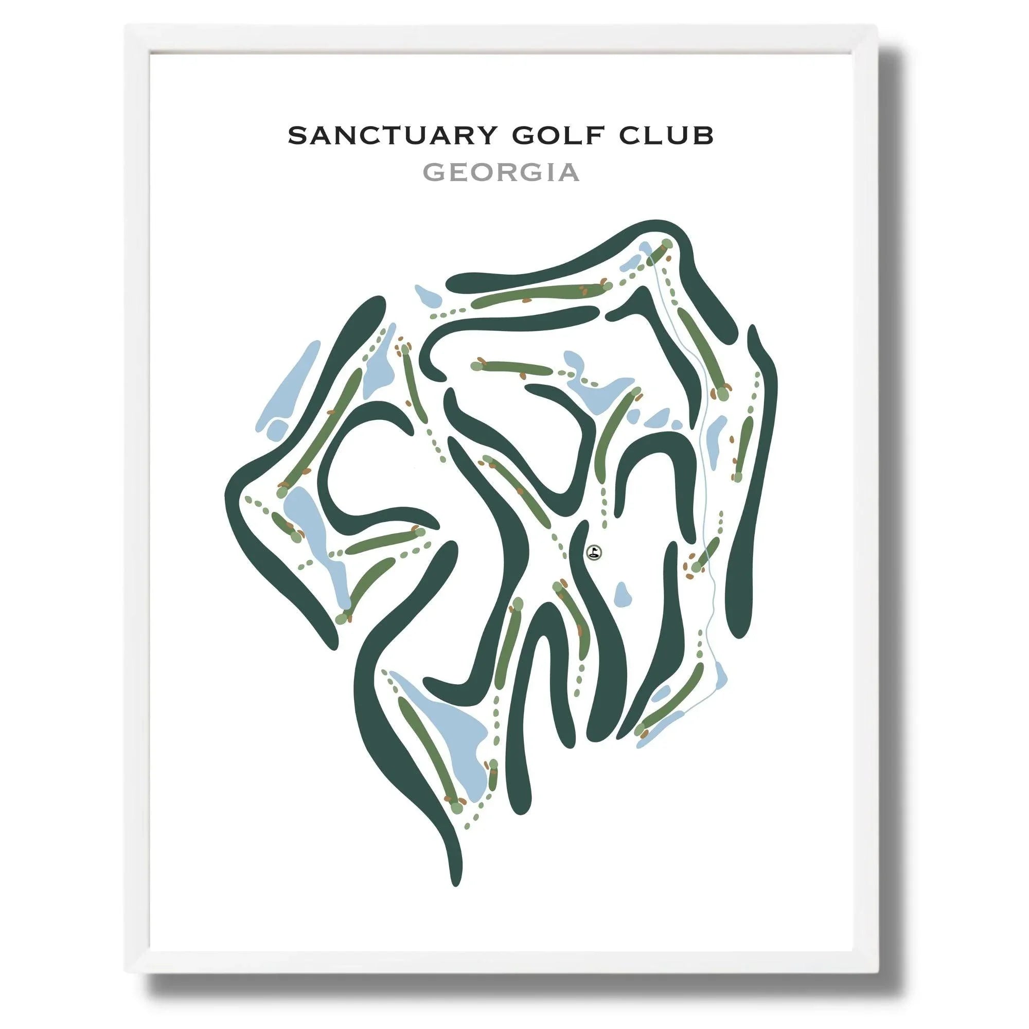 Sanctuary Golf Club, Georgia - Printed Golf Courses