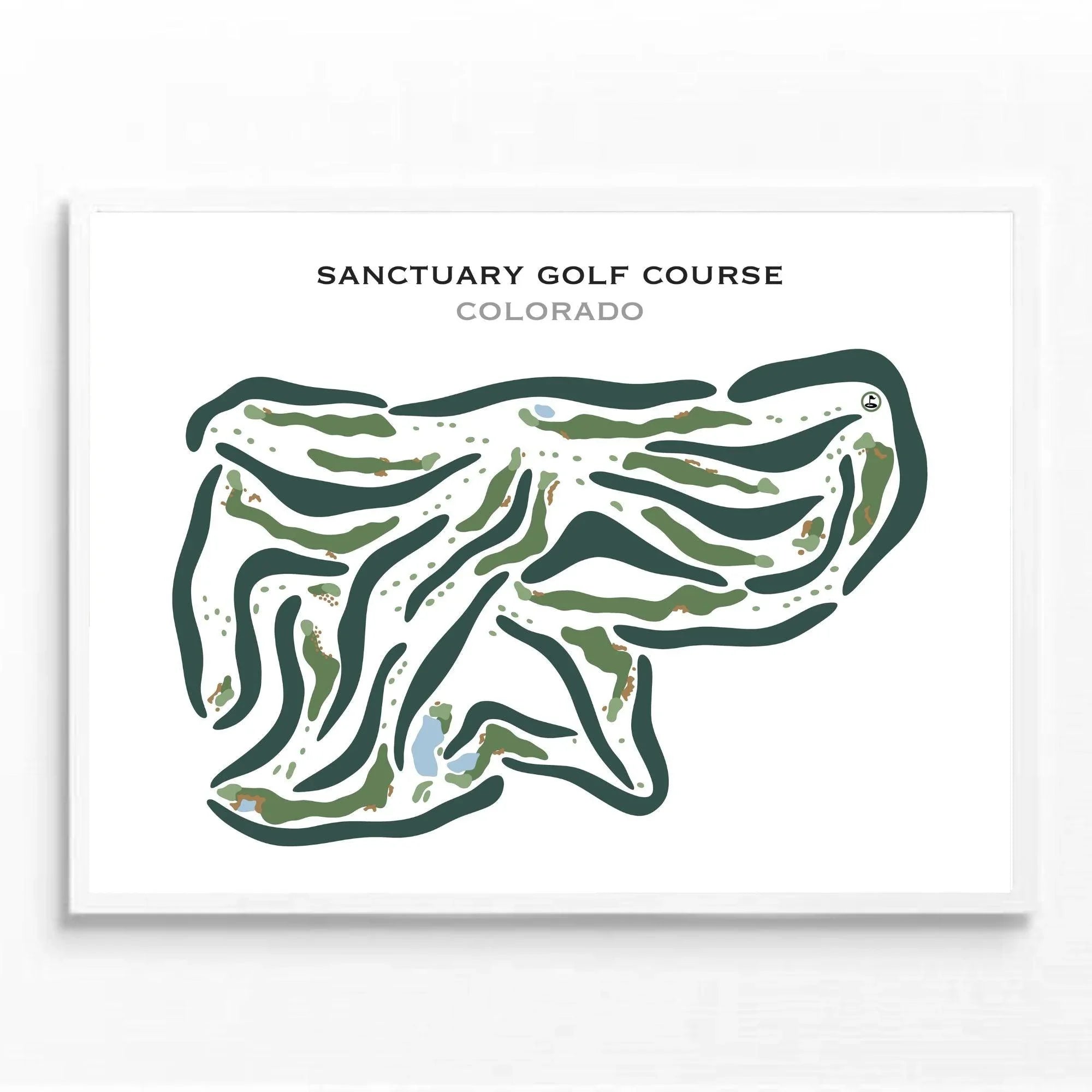 Sanctuary Golf Course, Colorado - Printed Golf Courses