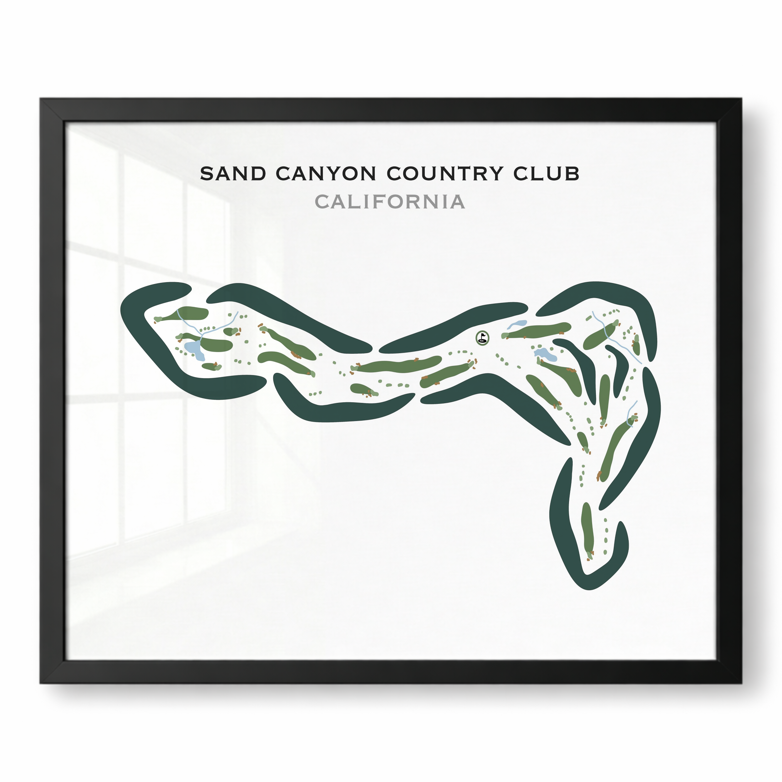 Sand Canyon Country Club, California - Printed Golf Courses