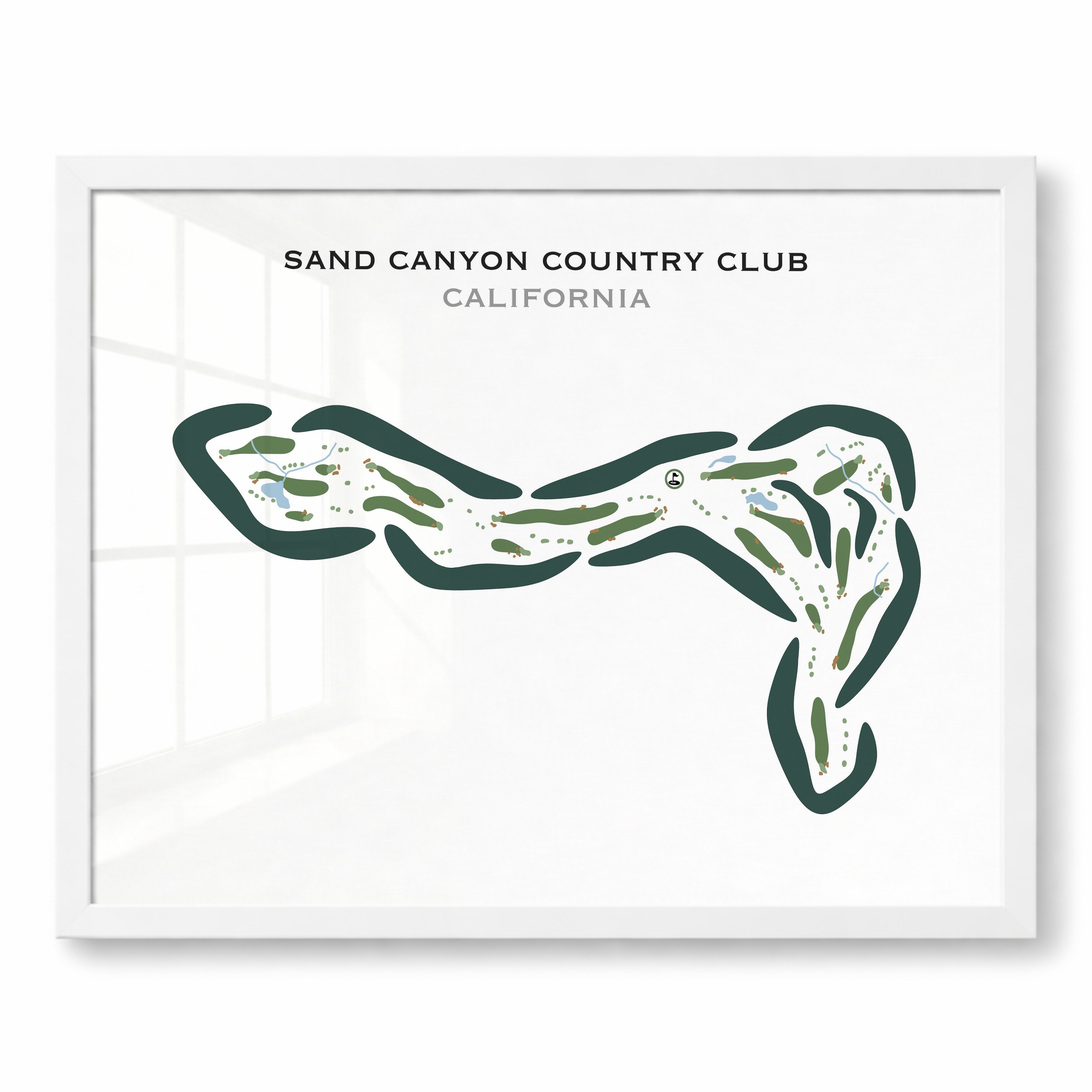 Sand Canyon Country Club, California - Printed Golf Courses