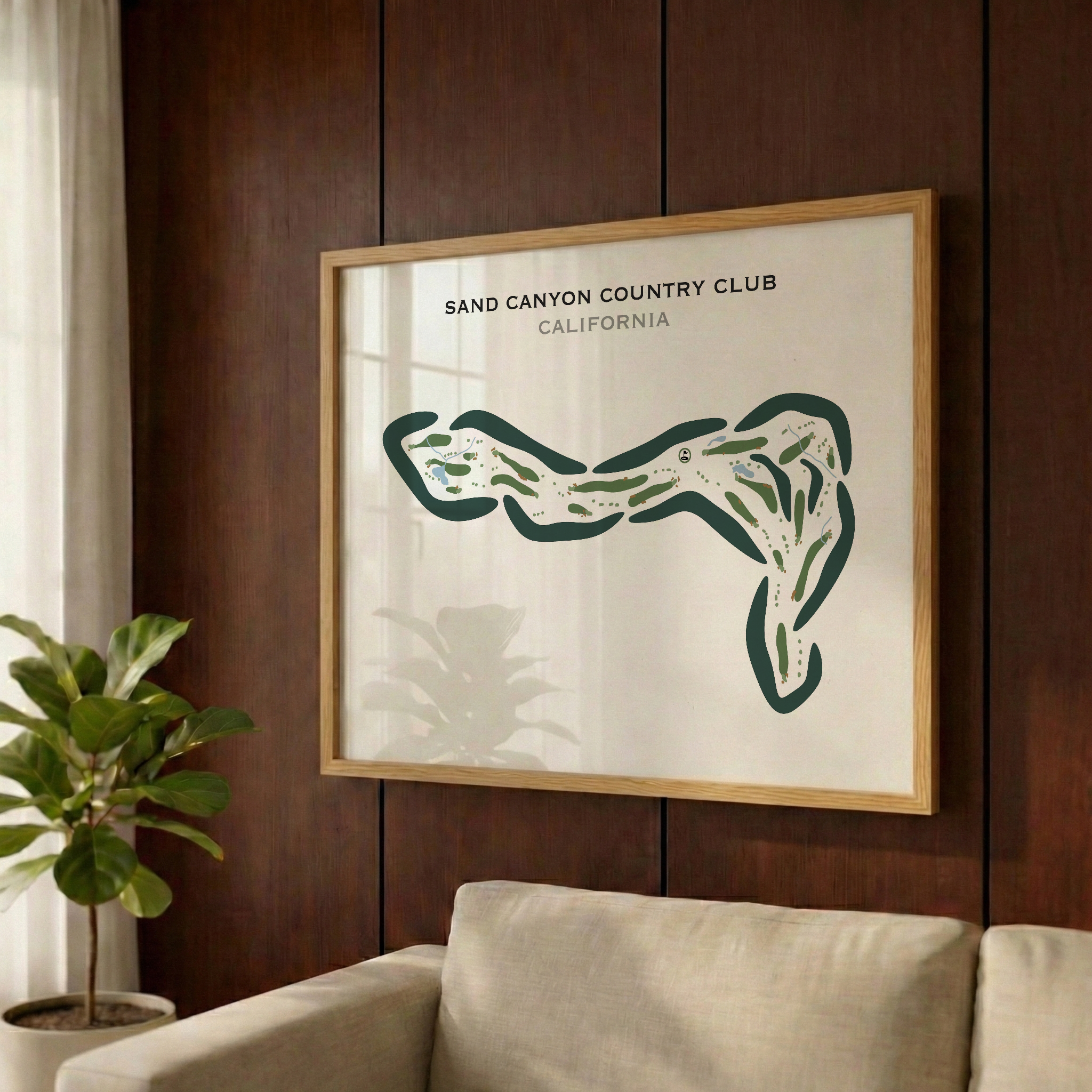 Sand Canyon Country Club, California - Printed Golf Courses