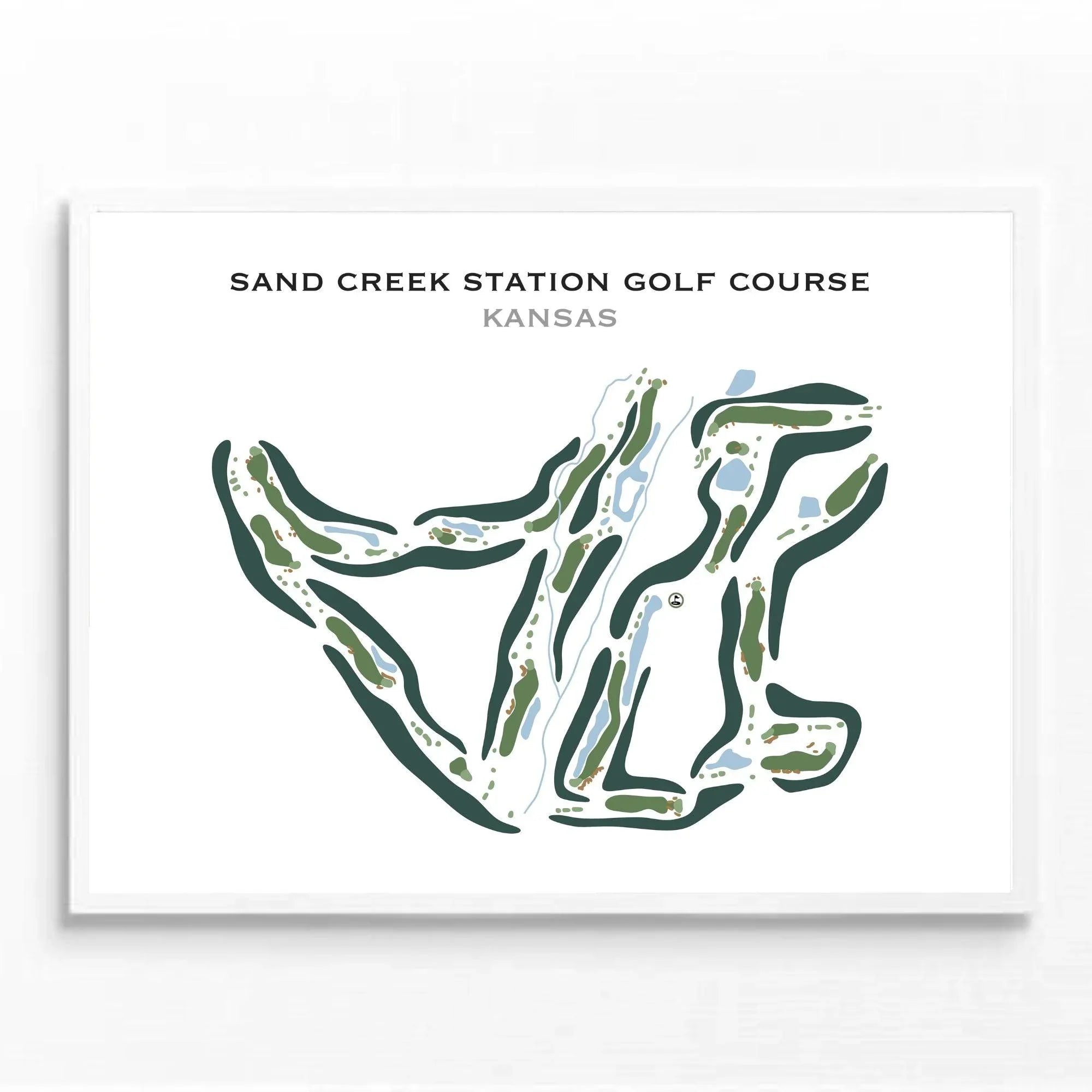 Sand Creek Station Golf Course, Kansas - Printed Golf Course