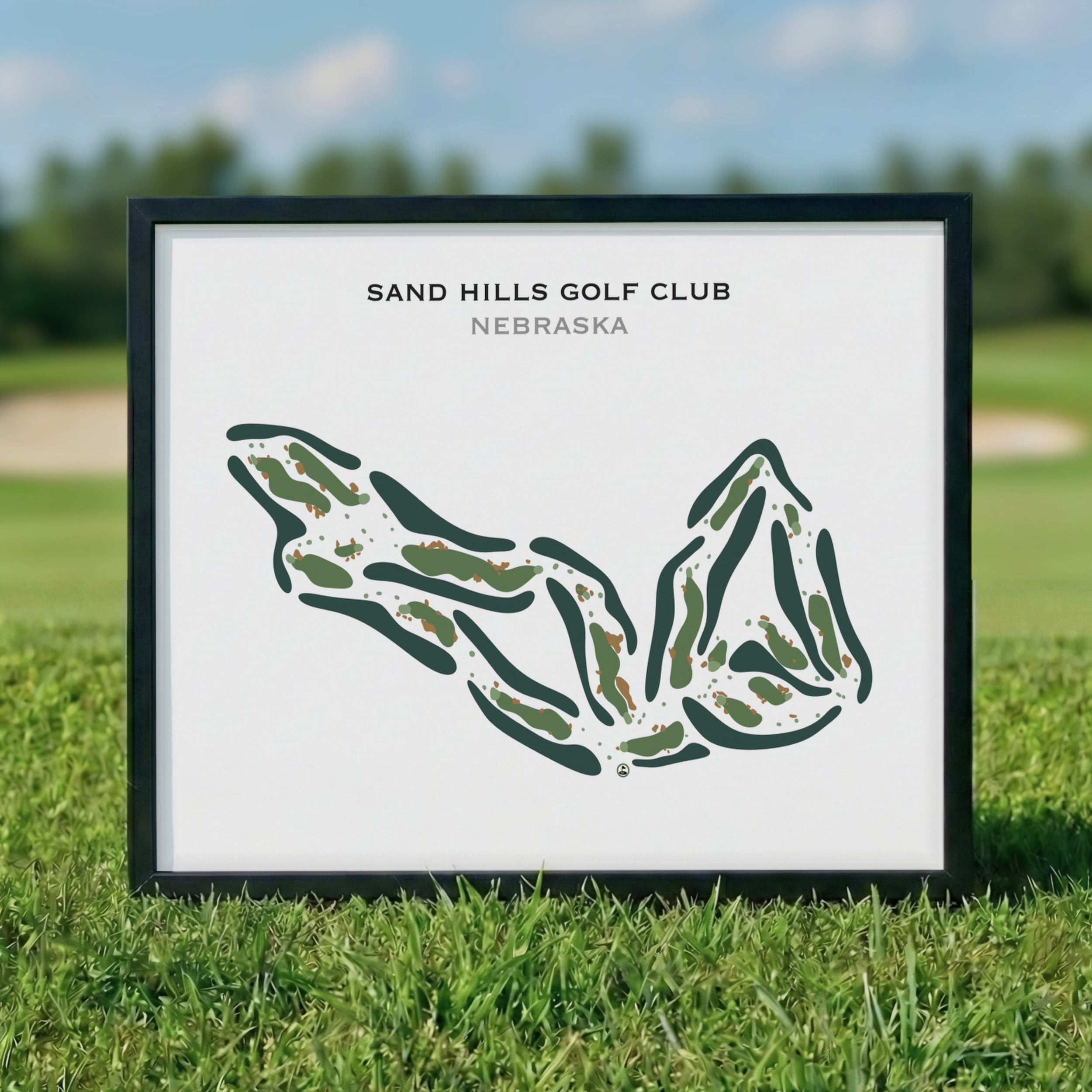 Sand Hills Golf Club, Nebraska - Printed Golf Course