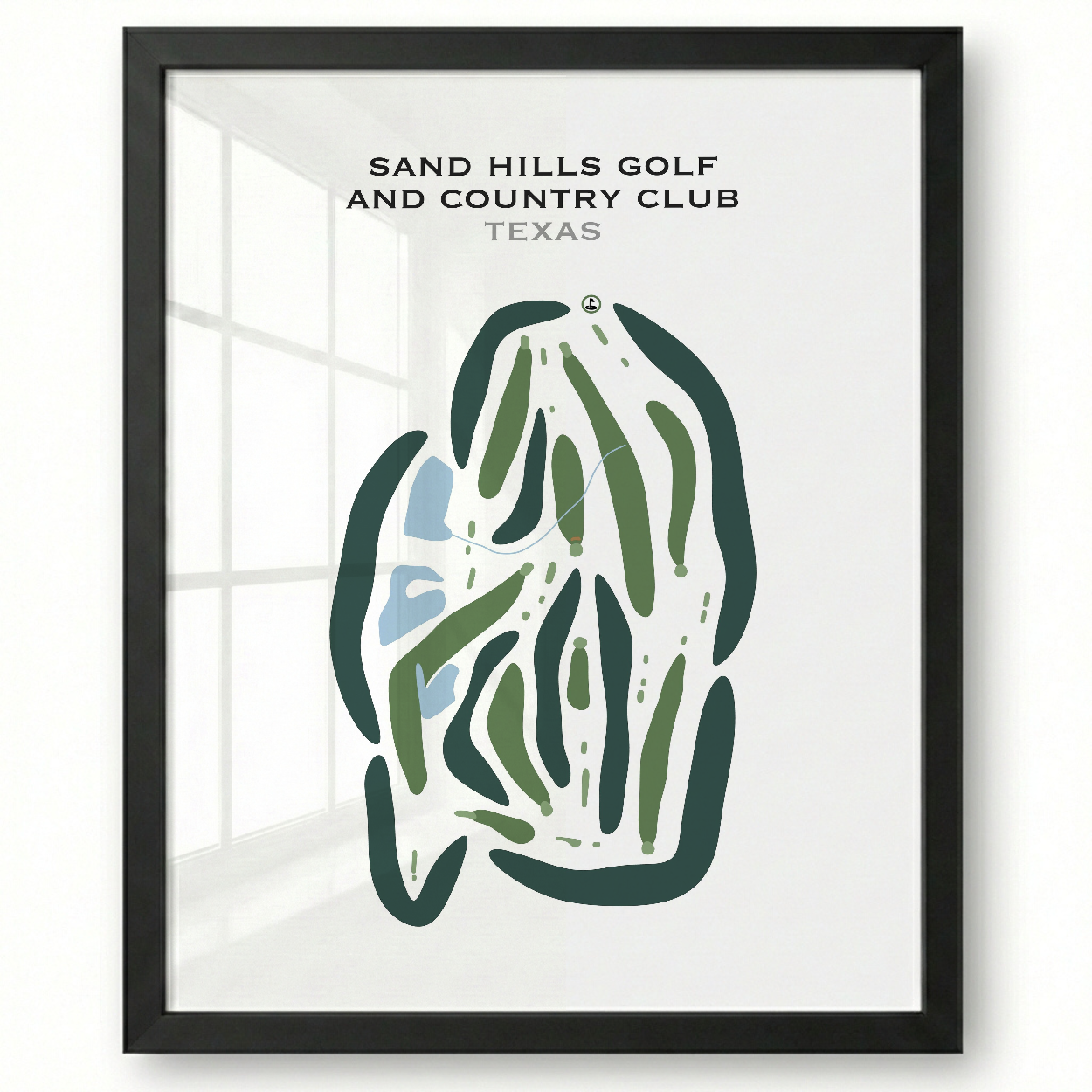 Sand Hills Golf & Country Club, Texas - Printed Golf Courses
