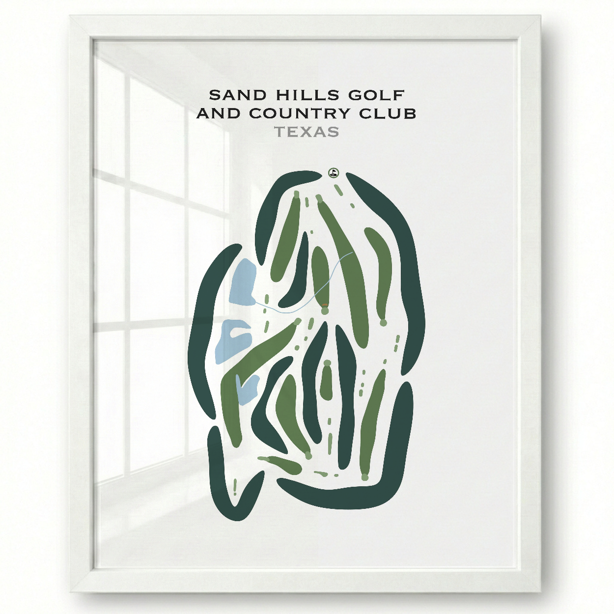 Sand Hills Golf & Country Club, Texas - Printed Golf Courses