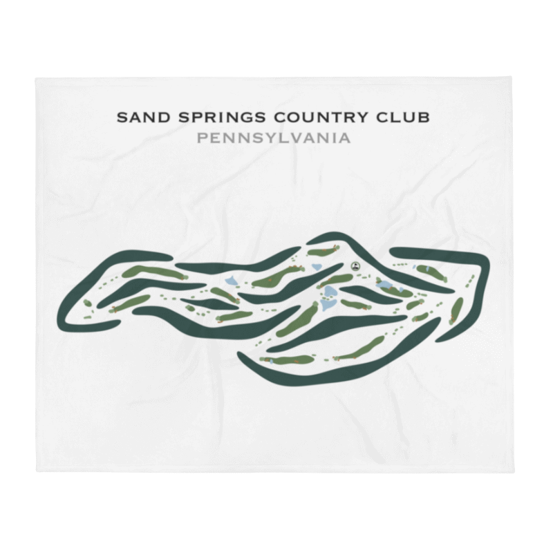 Sand Springs Country Club, Pennsylvania - Printed Golf Courses