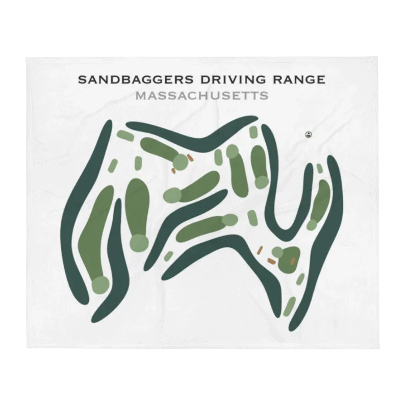 Sandbaggers Driving Range, Massachusetts - Printed Golf Course