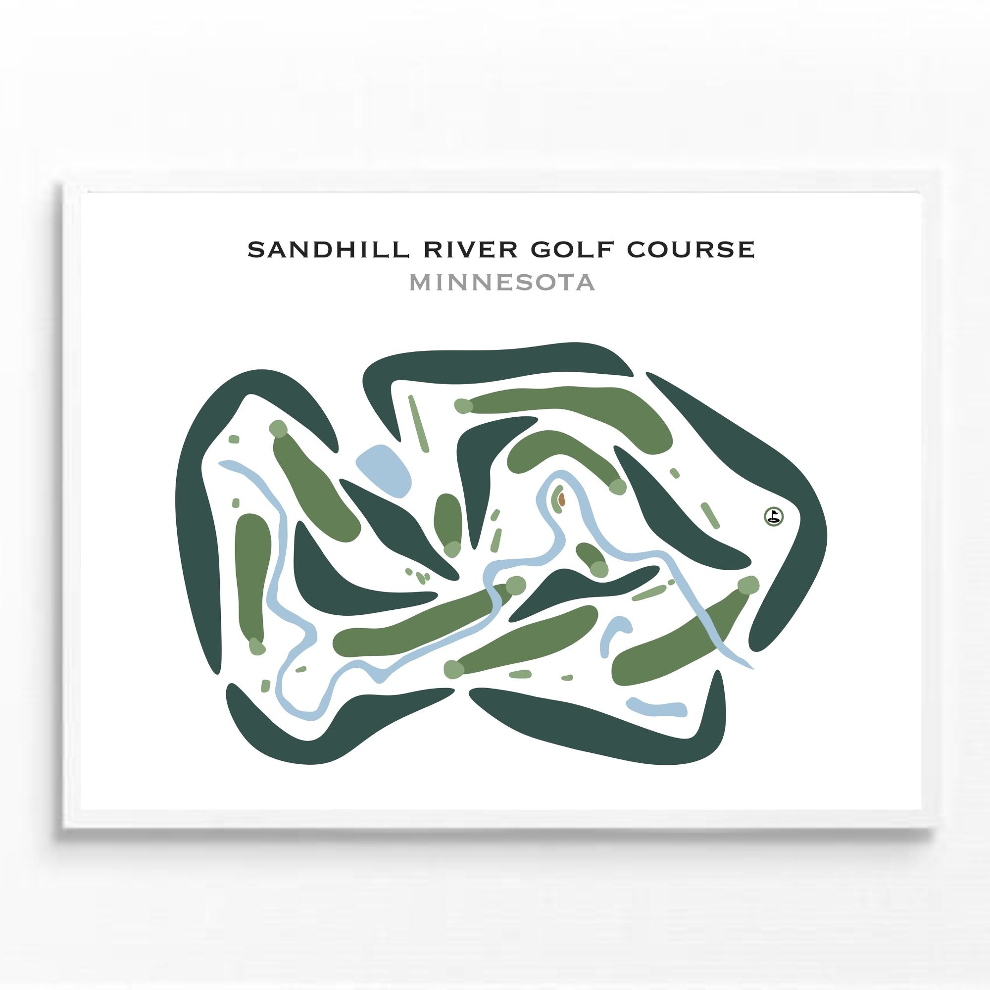 Sandhill River Golf Course, Minnesota - Printed Golf Courses