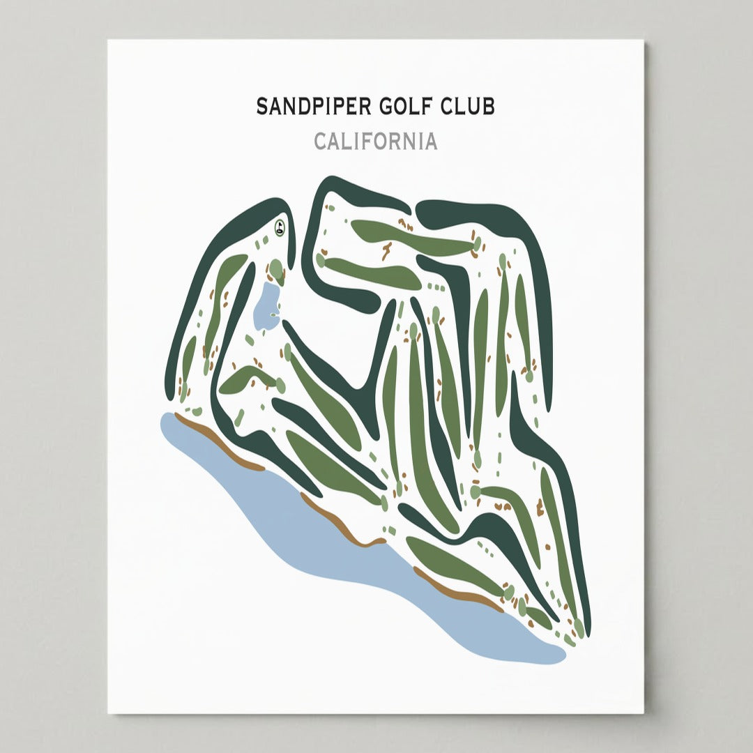 Sandpiper Golf Club, California - Printed Golf Courses