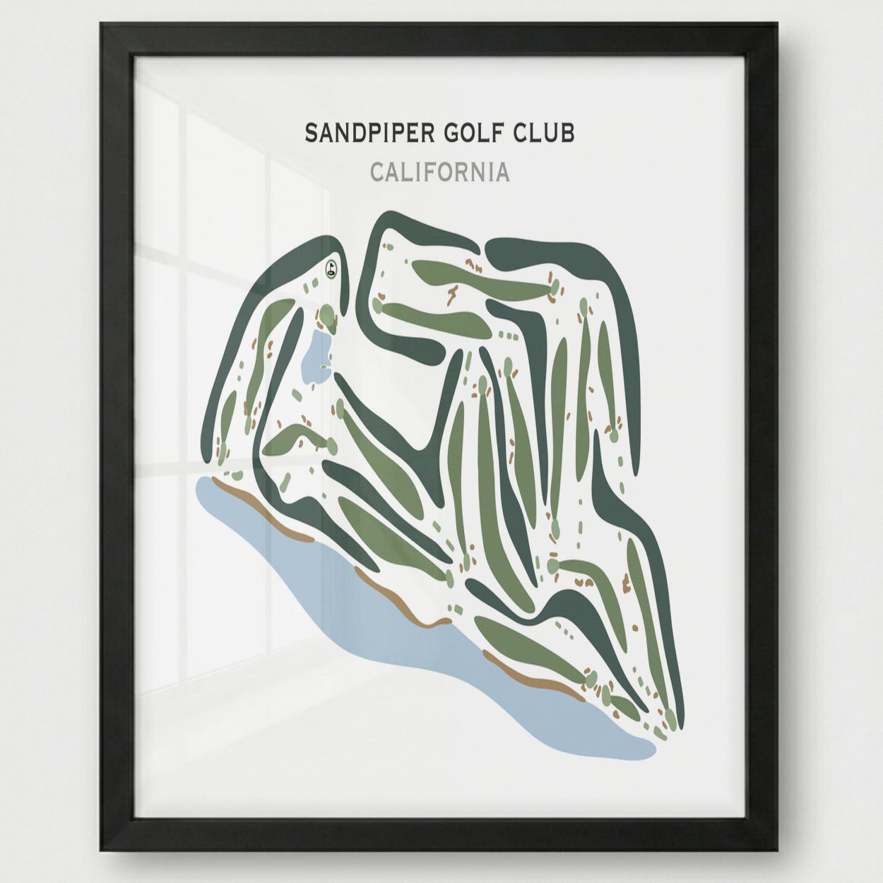 Sandpiper Golf Club, California - Printed Golf Courses