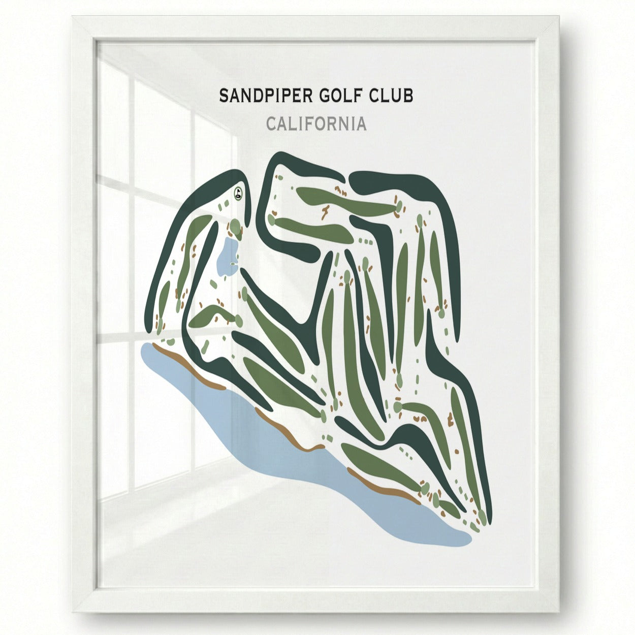 Sandpiper Golf Club, California - Printed Golf Courses