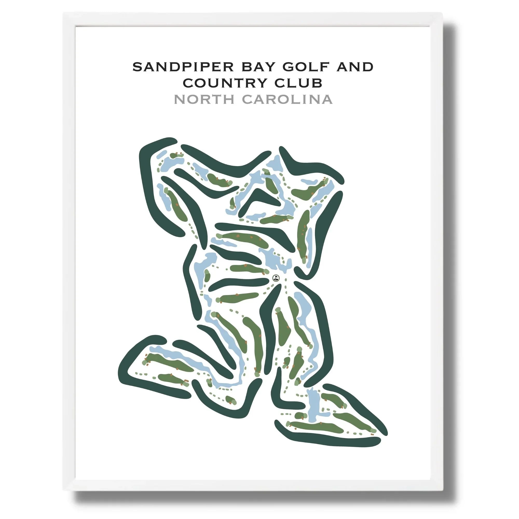 Sandpiper Bay Golf & Country Club, North Carolina - Printed Golf Courses