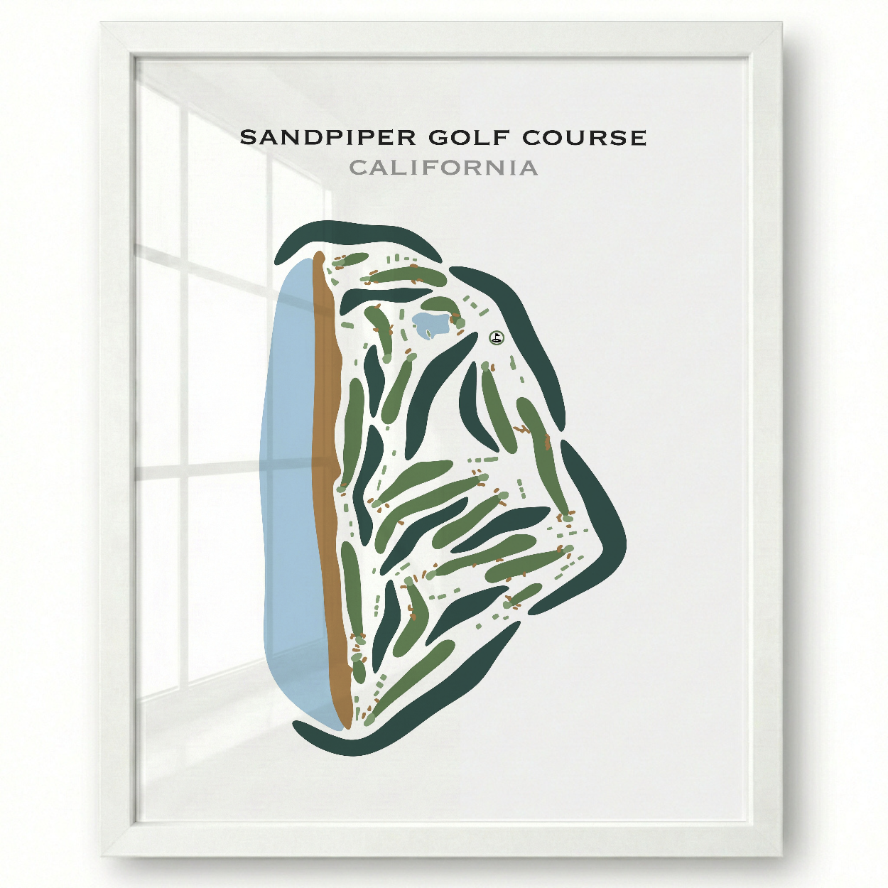 Sandpiper Golf Course, California - Printed Golf Courses