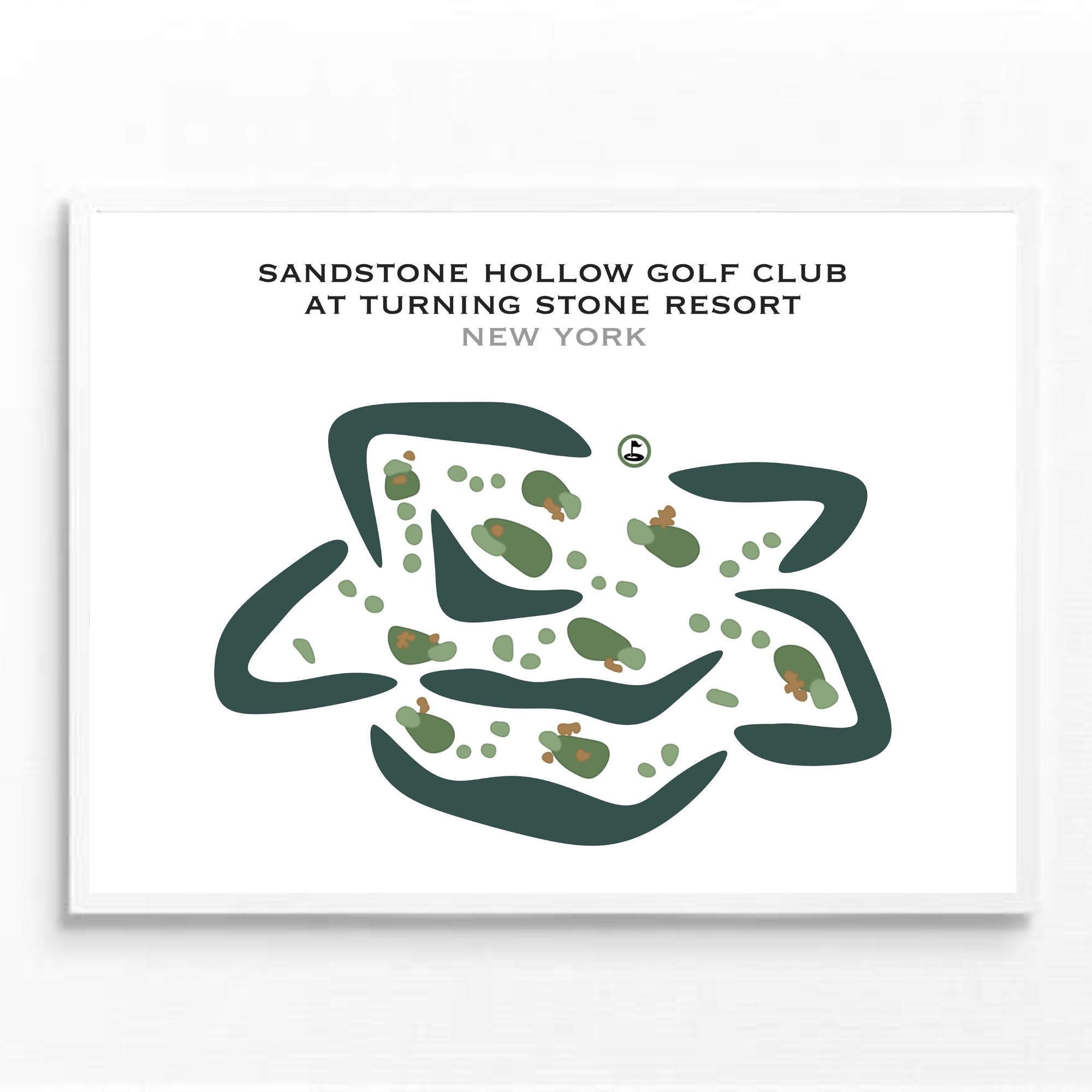 Sandstone Hollow Golf Club at Turning Stone Resort, New York - Printed Golf Courses