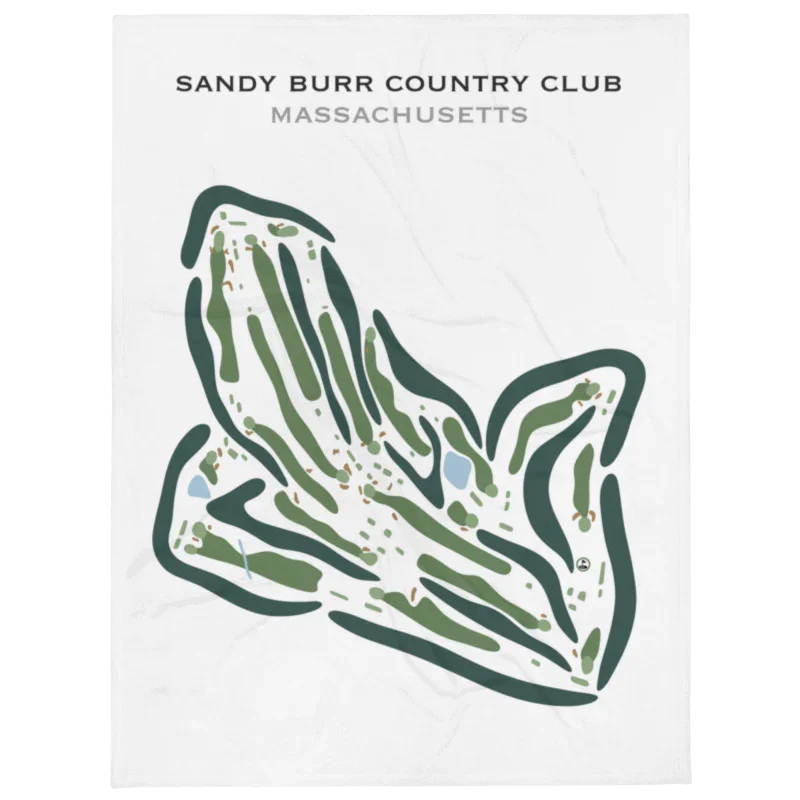 Sandy Burr Country Club, Massachusetts - Printed Golf Courses