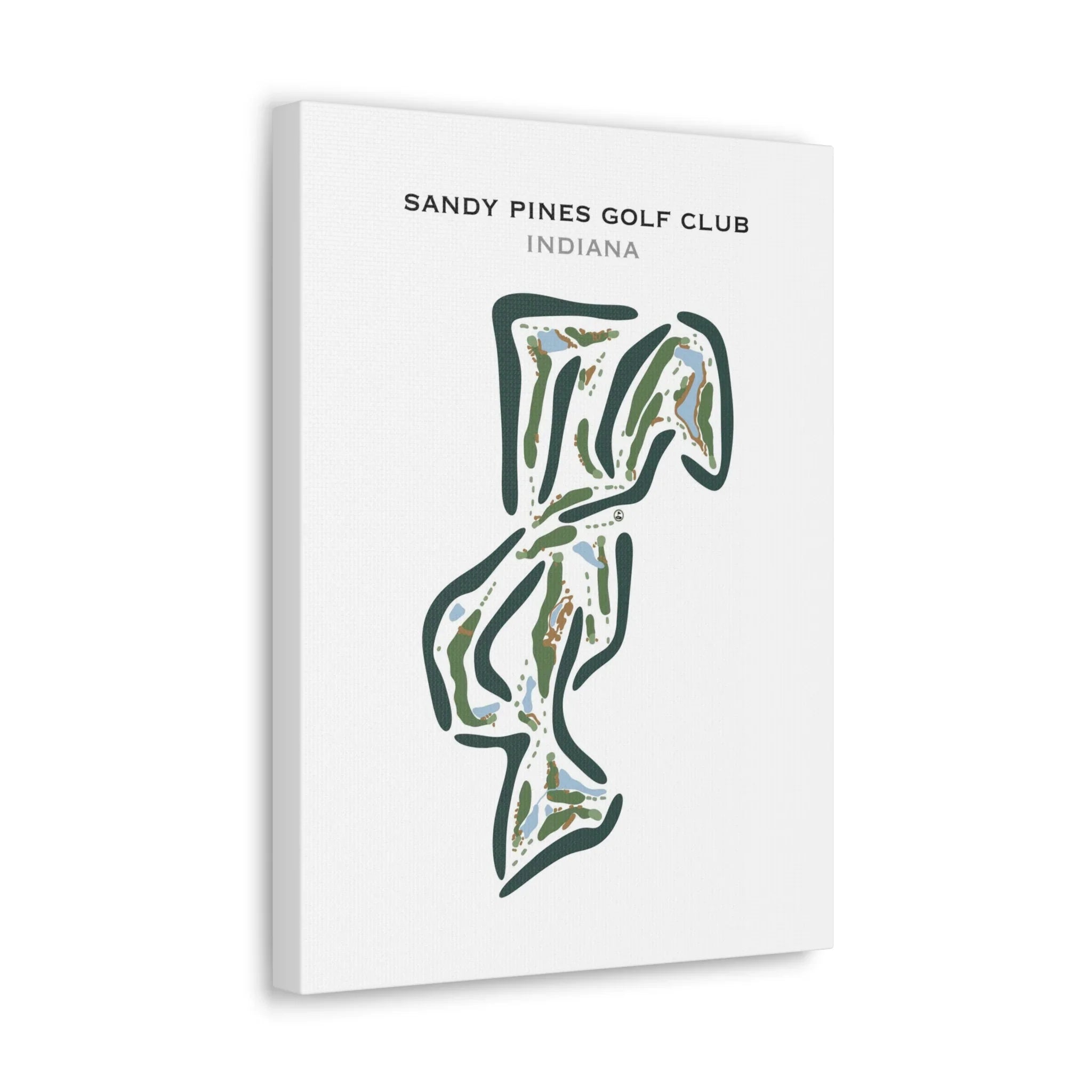 Sandy Pines Golf Club, Indiana - Printed Golf Course