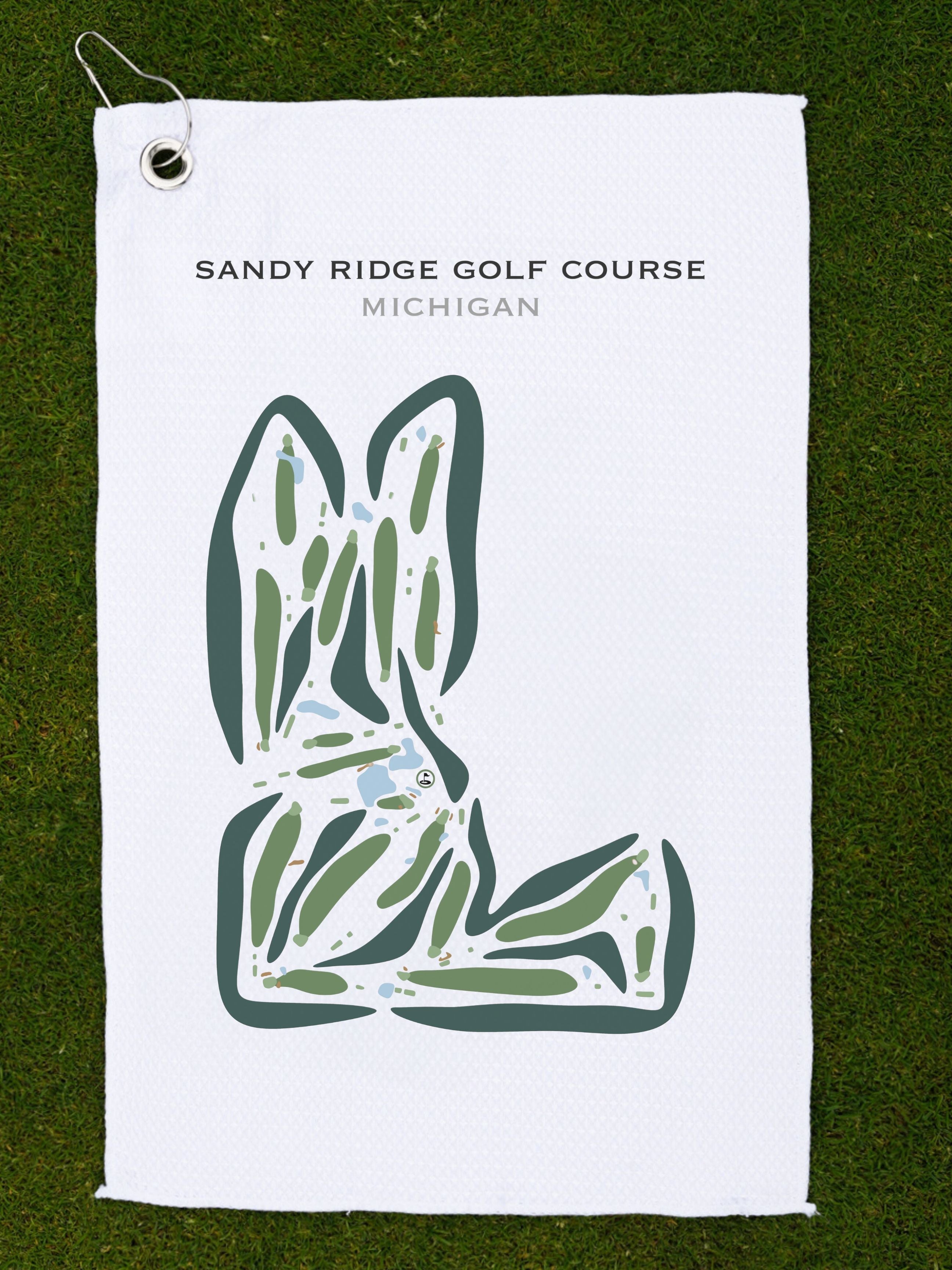 Sandy Ridge Golf Course, Michigan - Printed Golf Courses