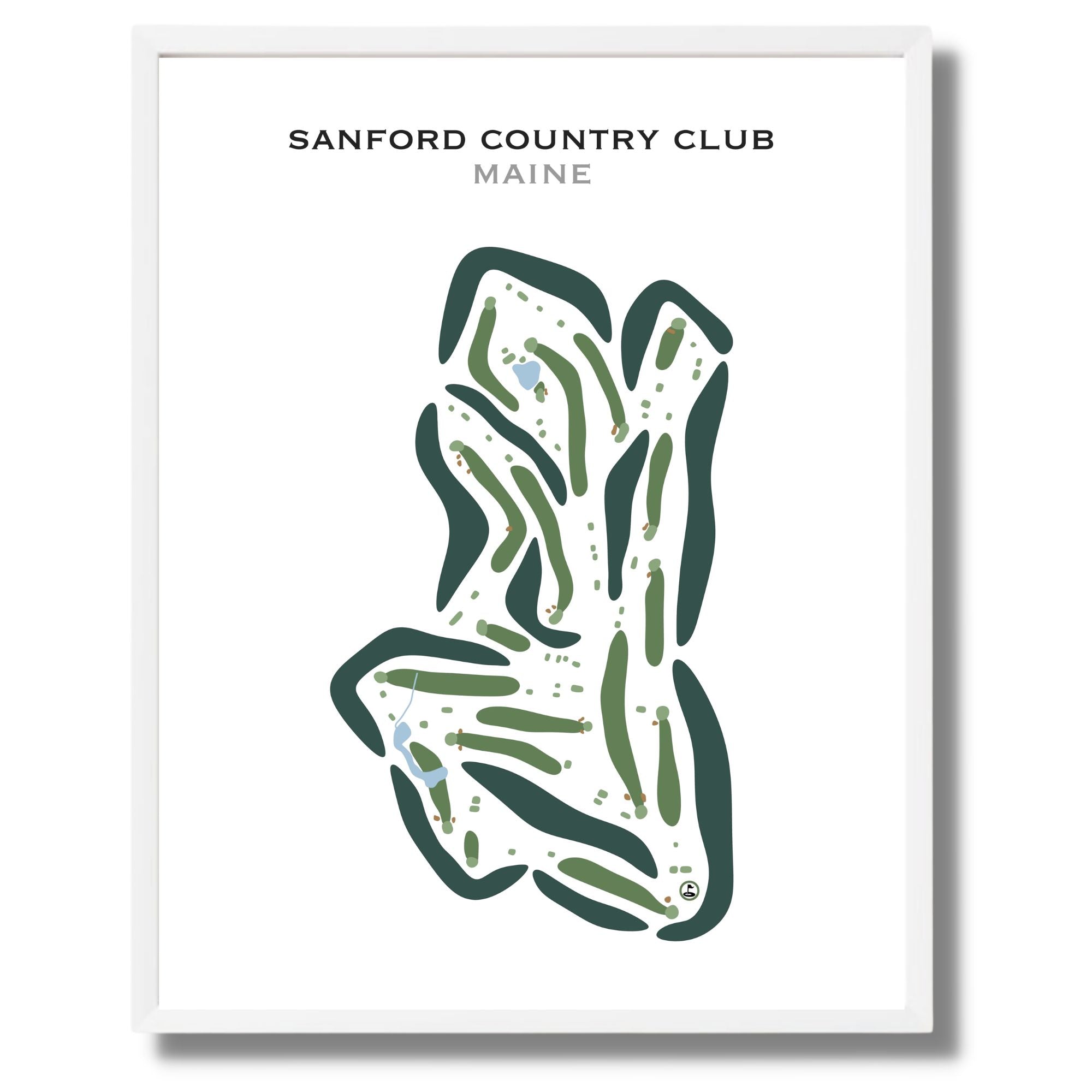 Sanford Country Club, Maine - Printed Golf Courses