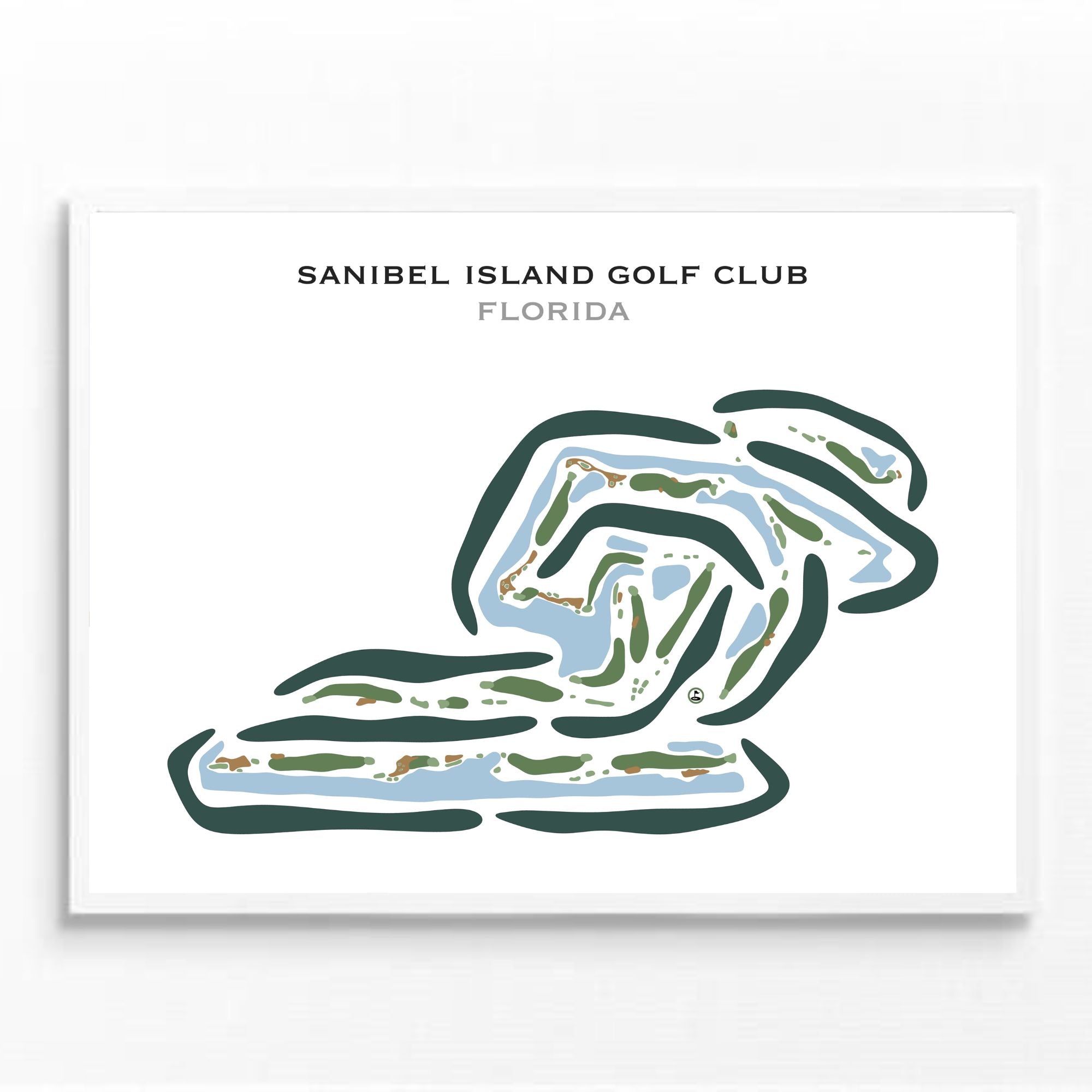 Sanibel Island Golf Club, Florida - Printed Golf Courses