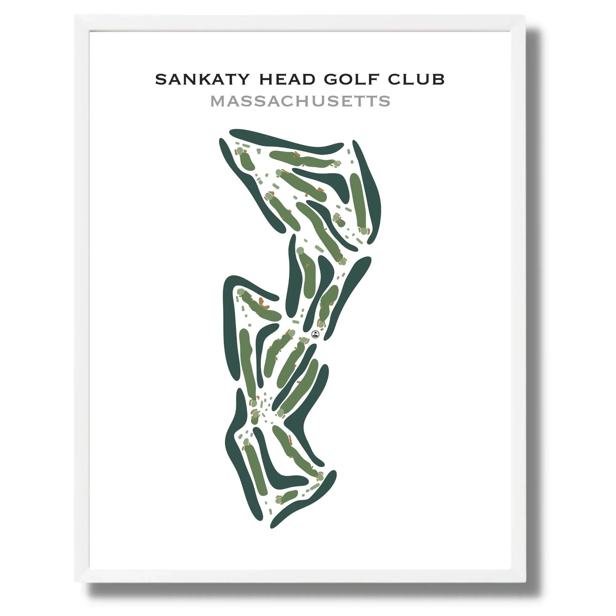 Sankaty Head Golf Club, Massachusetts - Printed Golf Course