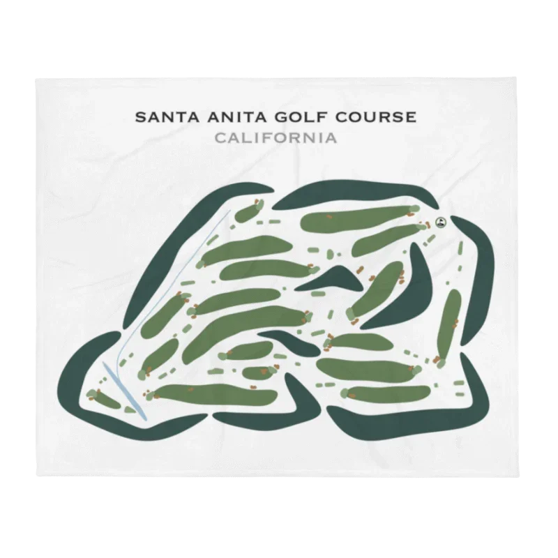 Santa Anita Golf Course, California - Printed Golf Courses
