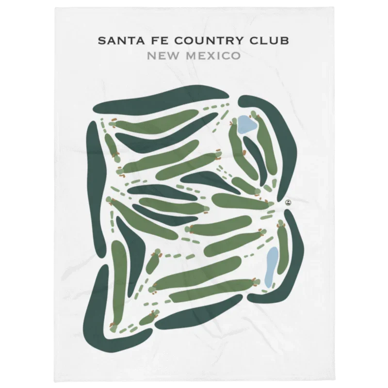 Santa Fe Country Club, New Mexico - Printed Golf Course